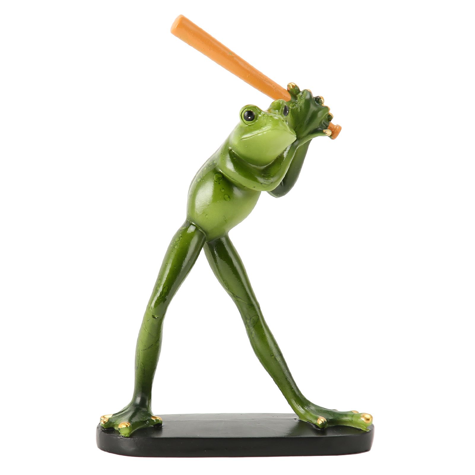 Frog Statue Resin Sports Frog Figurine Decor Sculpture Statue Crafts for view 4