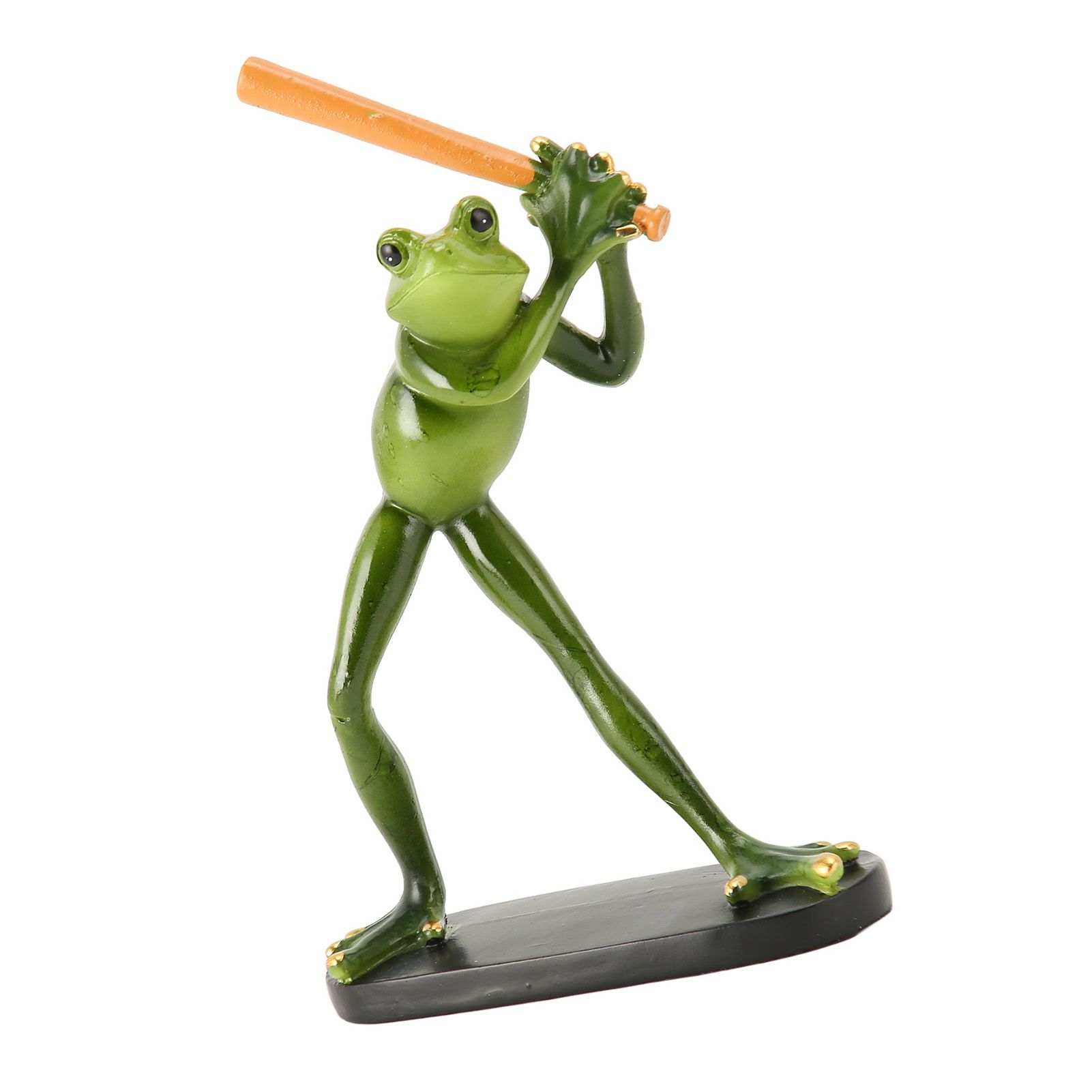 Frog Statue Resin Sports Frog Figurine Decor Sculpture Statue Crafts for view 7
