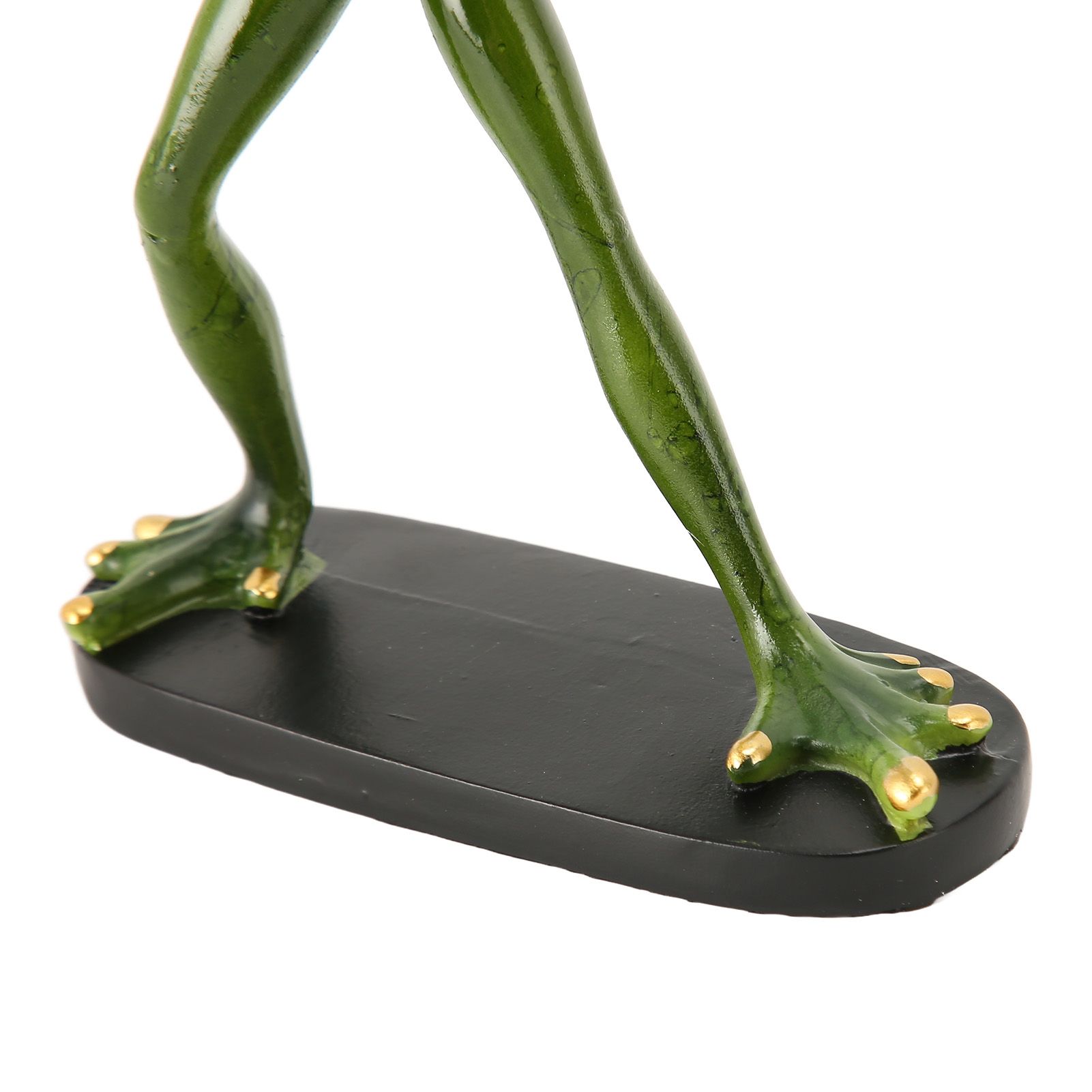 Frog Statue Resin Sports Frog Figurine Decor Sculpture Statue Crafts for view 14