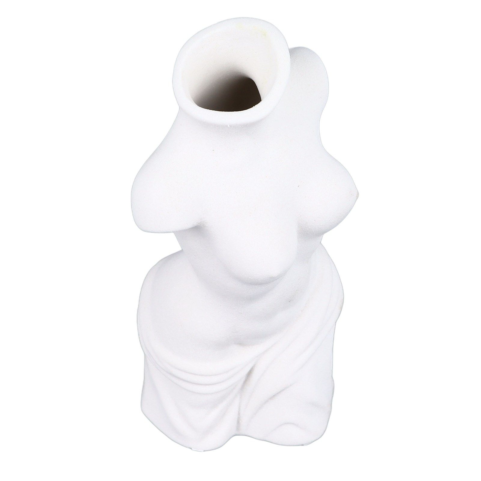 Female Body Vase White Ceramic Creative Feminine Curve Vases for Home Living view 2