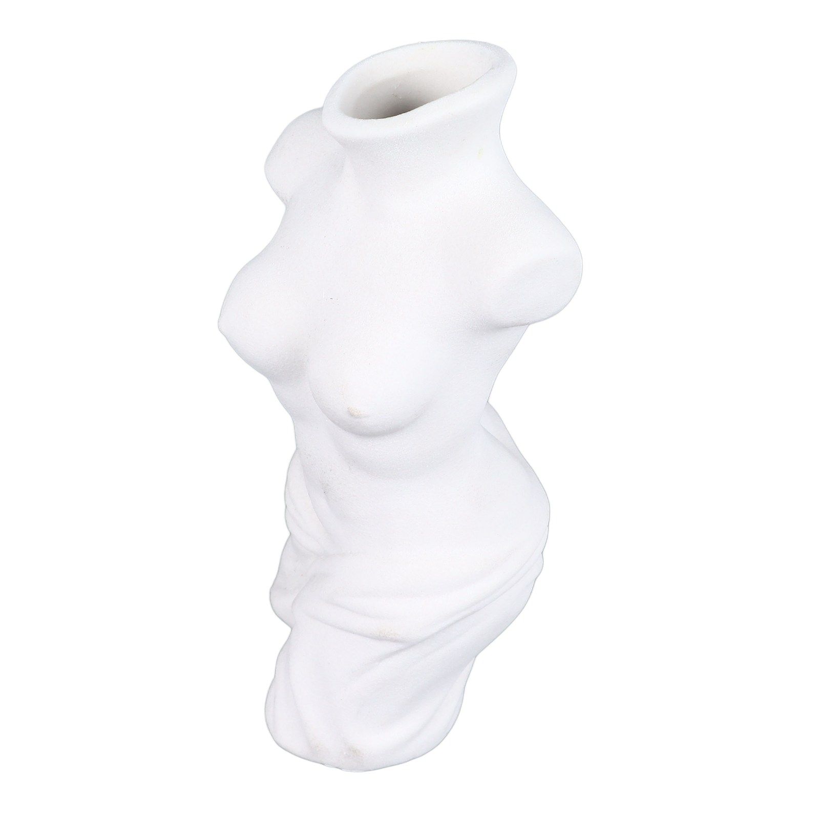 Female Body Vase White Ceramic Creative Feminine Curve Vases for Home Living view 4