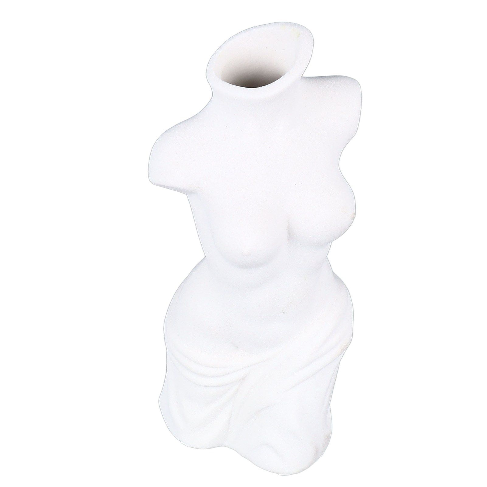 Female Body Vase White Ceramic Creative Feminine Curve Vases for Home Living view 6