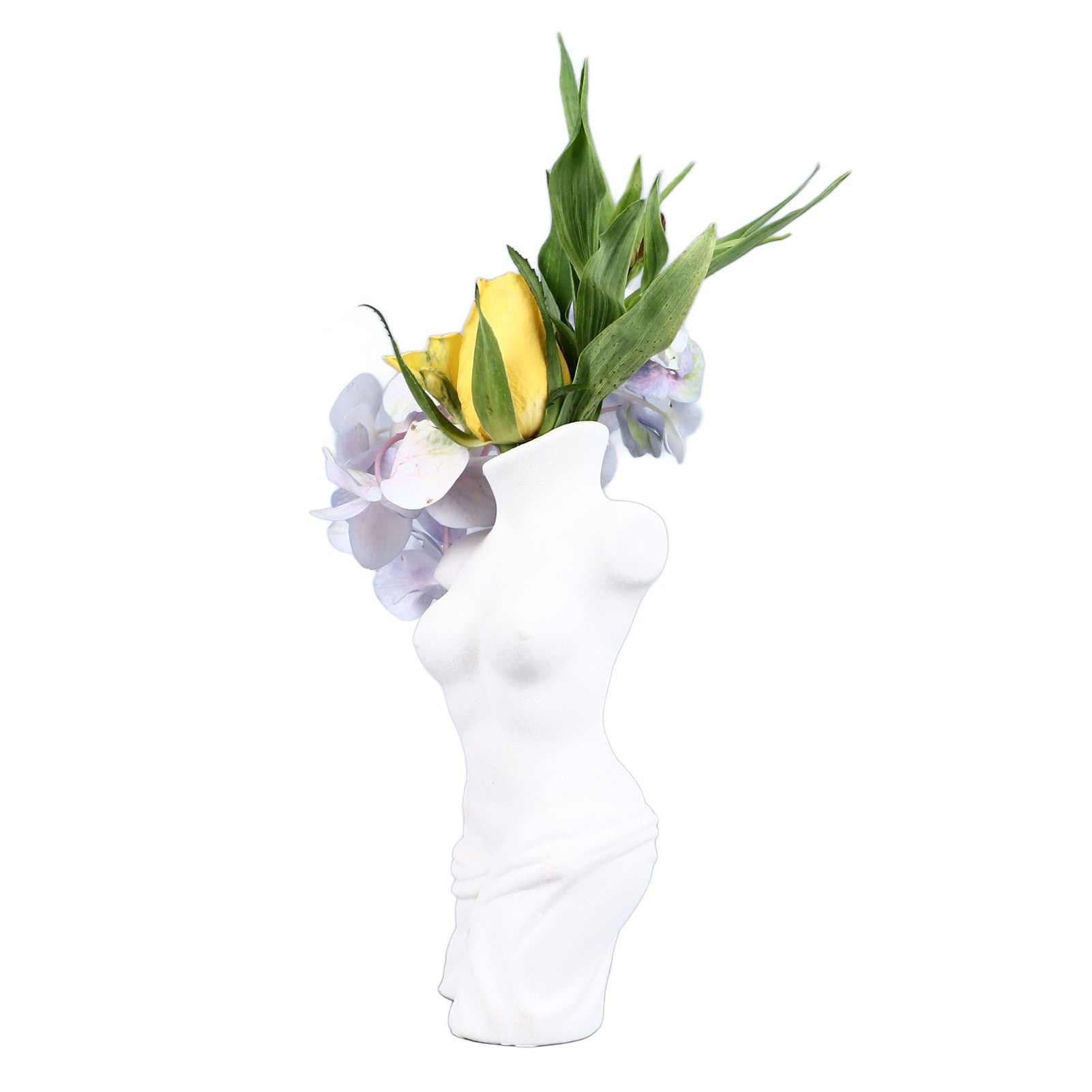 Female Body Vase White Ceramic Creative Feminine Curve Vases for Home Living view 9