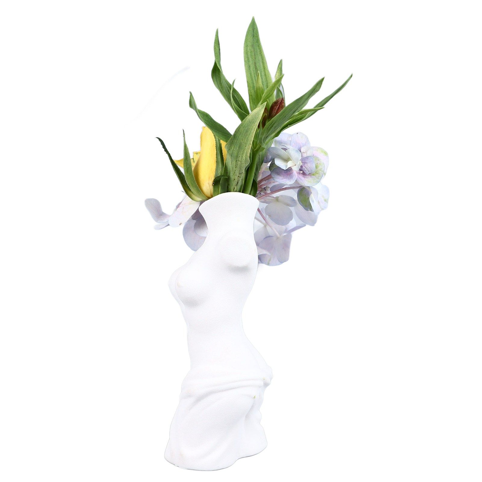 Female Body Vase White Ceramic Creative Feminine Curve Vases for Home Living view 10