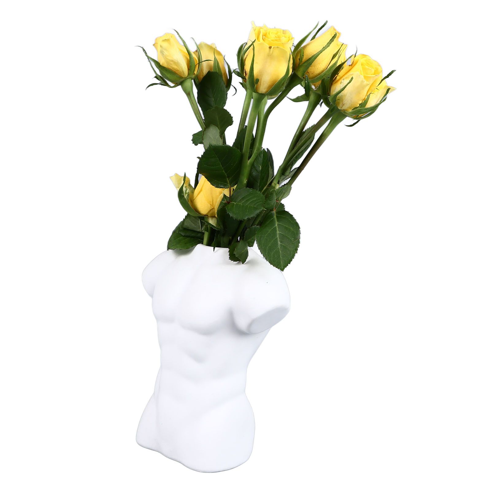 Men Body Vase Pottery Flower Vase Polished Compact Versatile Decor for Home view 6