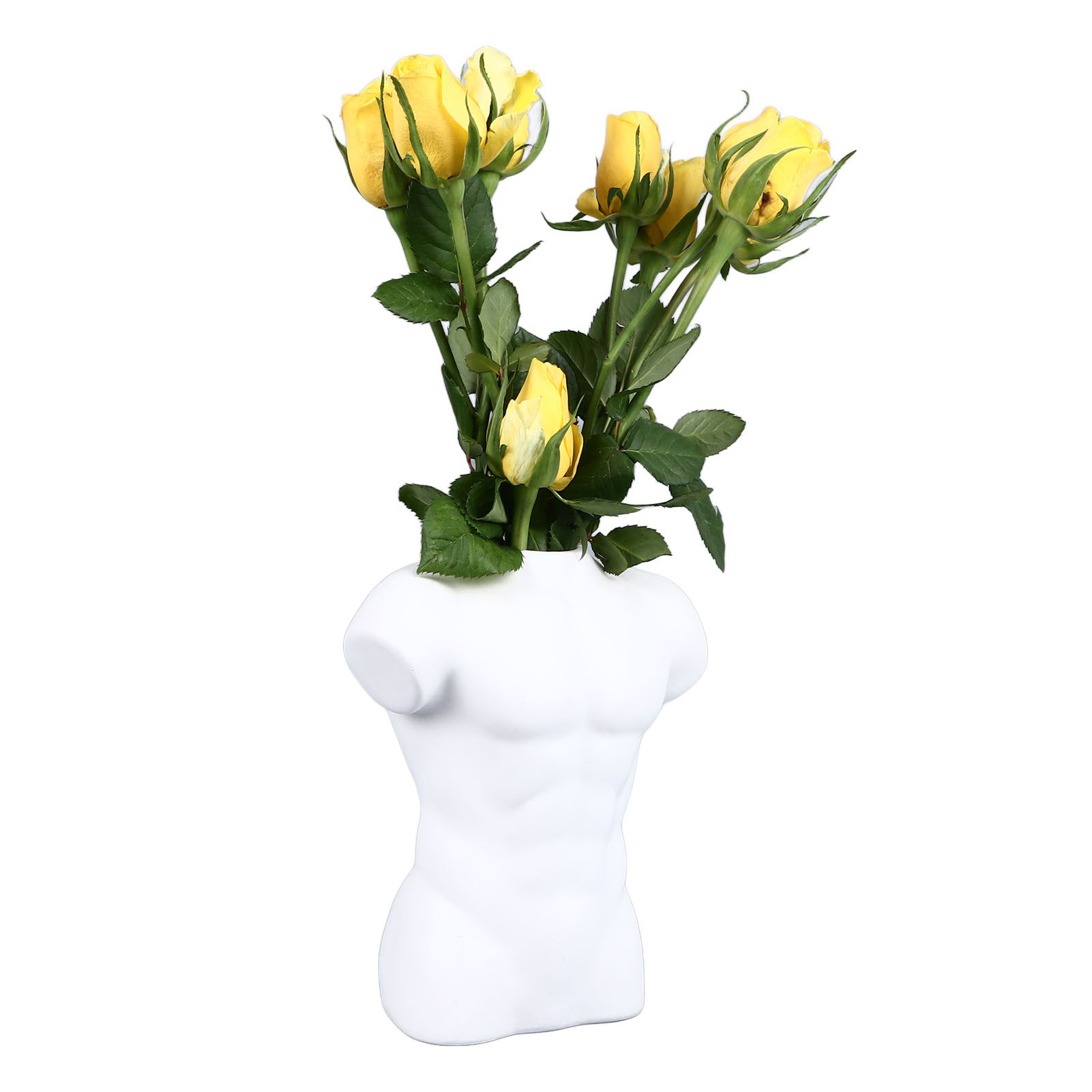 Men Body Vase Pottery Flower Vase Polished Compact Versatile Decor for Home view 7