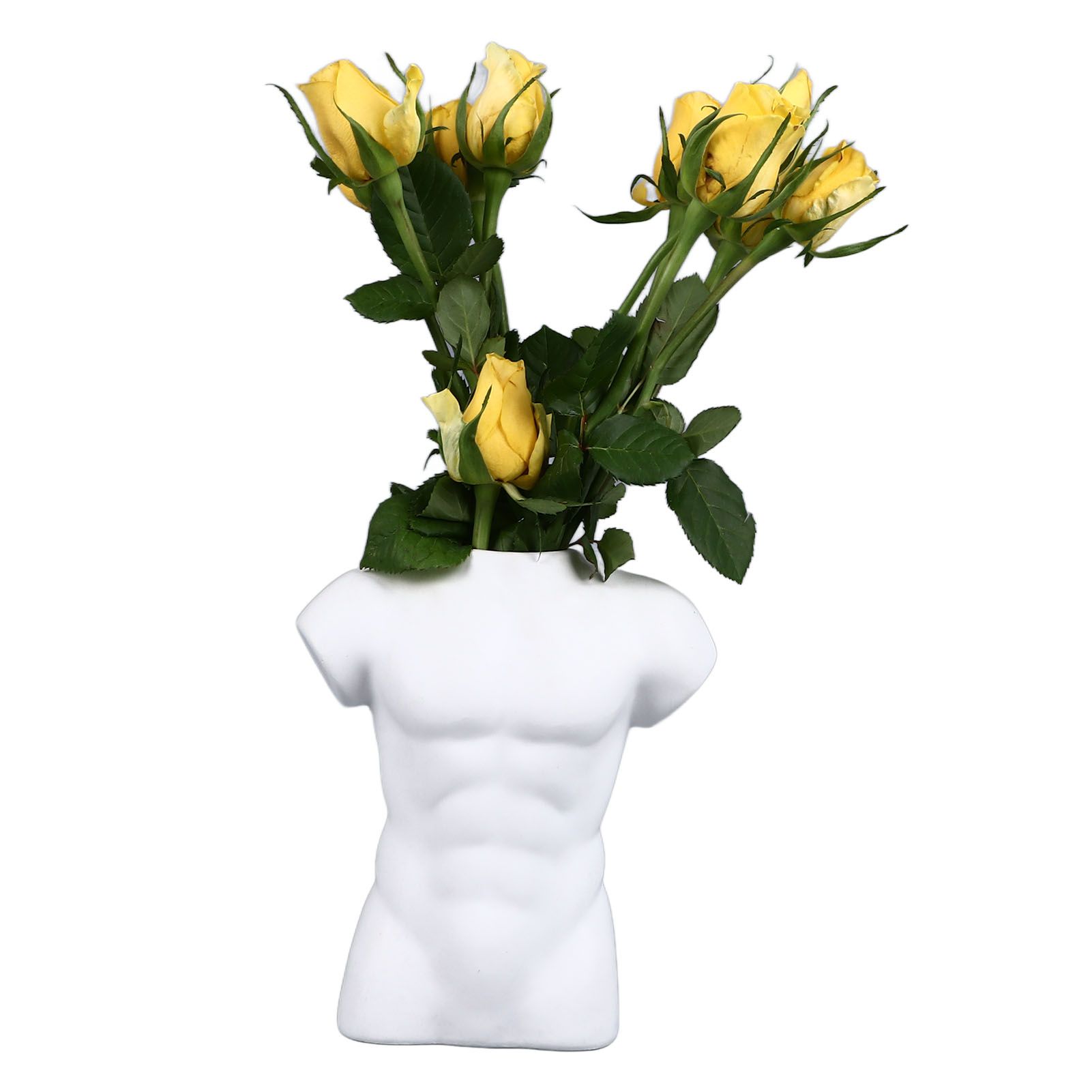 Men Body Vase Pottery Flower Vase Polished Compact Versatile Decor for Home view 8