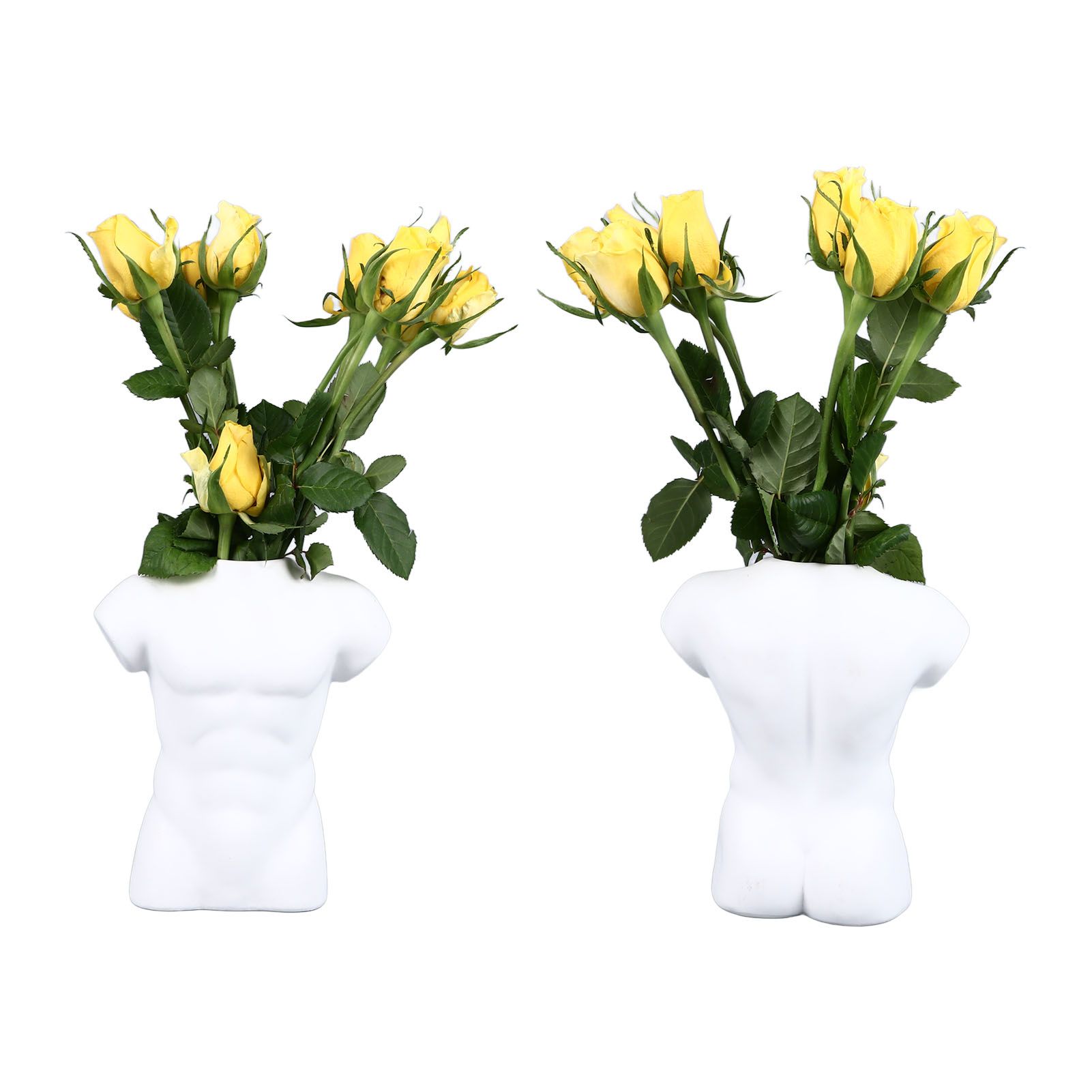 Men Body Vase Pottery Flower Vase Polished Compact Versatile Decor for Home view 10