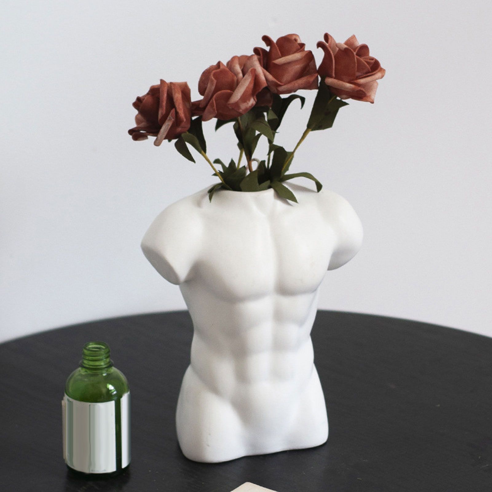Men Body Vase Pottery Flower Vase Polished Compact Versatile Decor for Home view 12