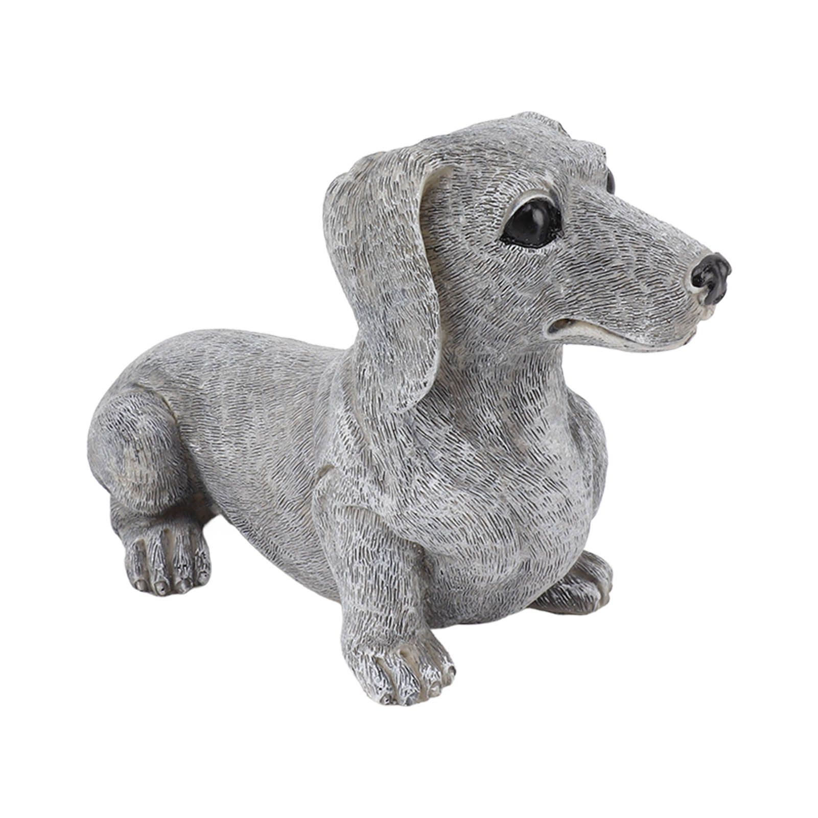 Dachshund Figurine Resin Dachshund Sculpture Outdoor Statue Ornament Dog Lover view 3