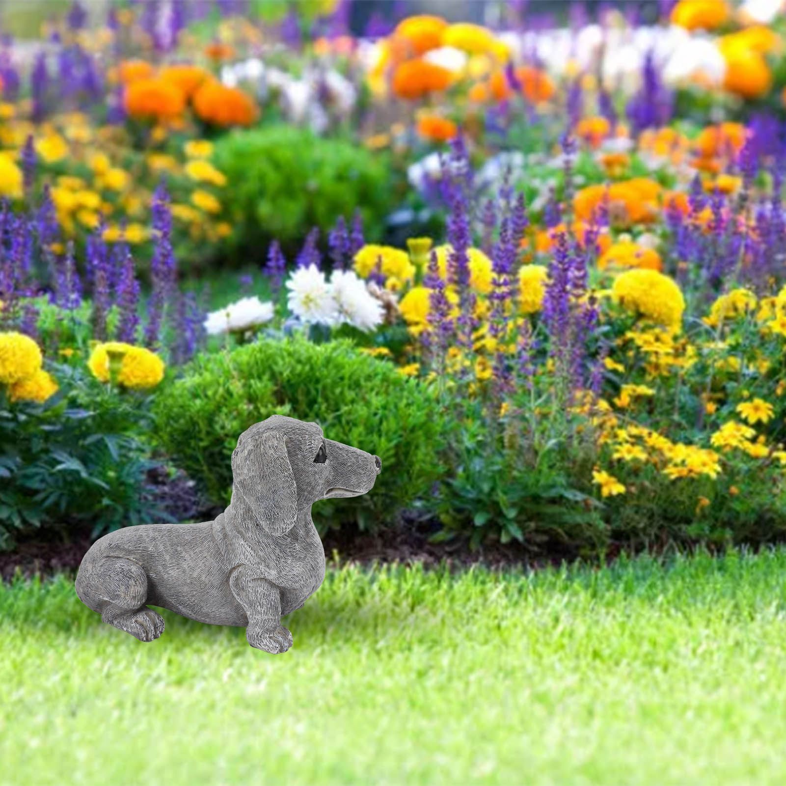 Dachshund Figurine Resin Dachshund Sculpture Outdoor Statue Ornament Dog Lover view 11