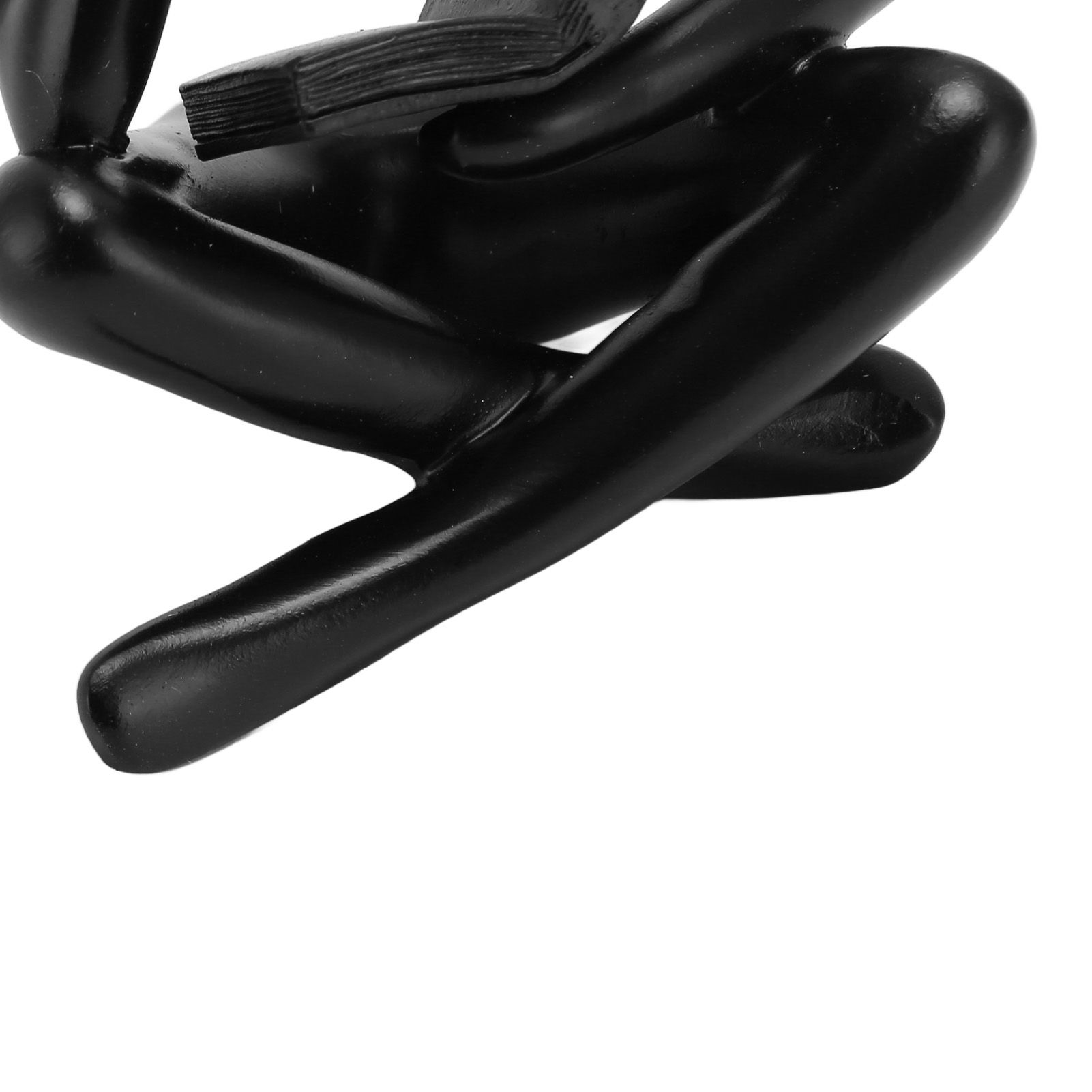 Thinker Reading Statue Resin Sitting Figure Abstract Art Ornament for Living view 15