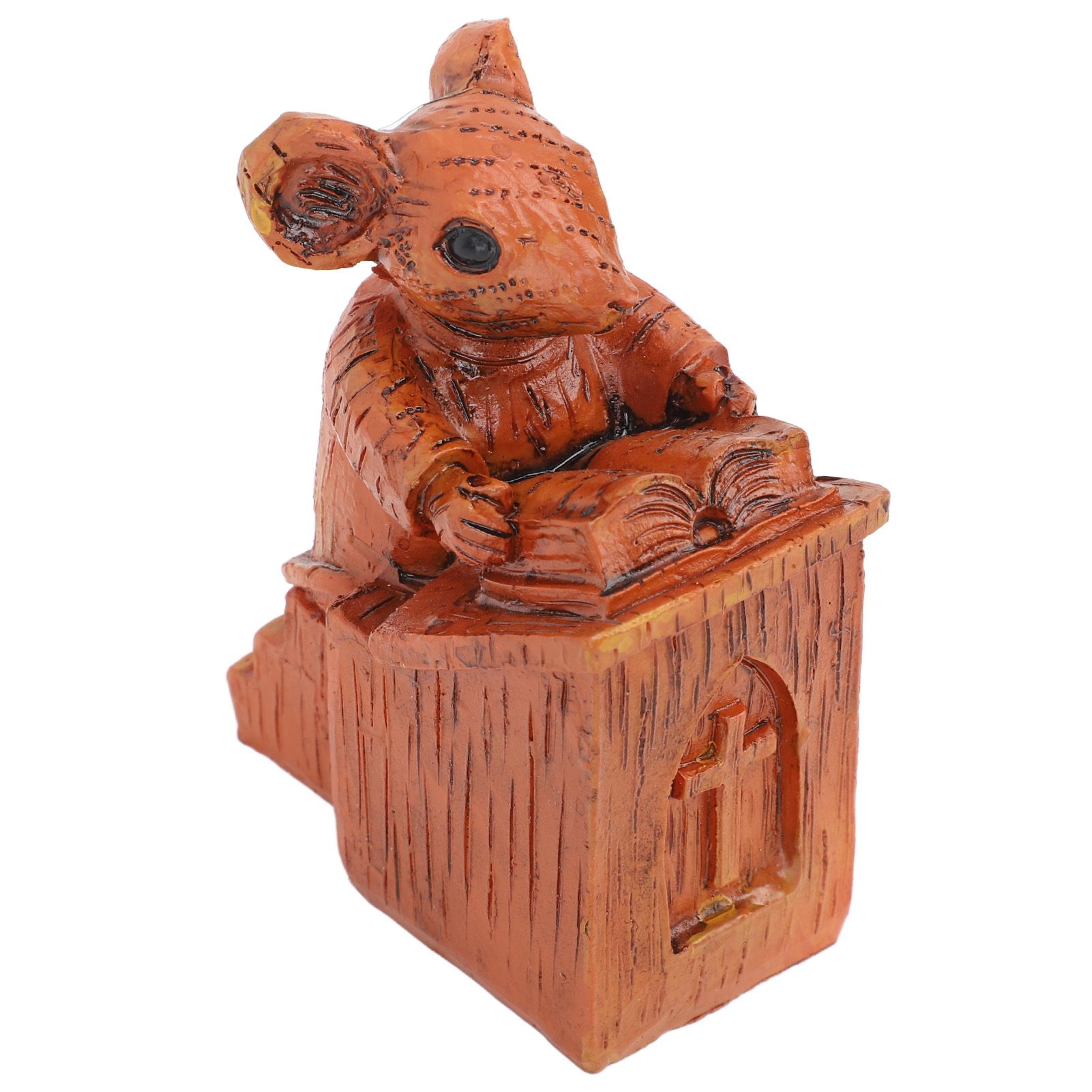 Church Mouse Statue Easy To Clean Brown Resin Church Mouse Resin Sculpture for view 8