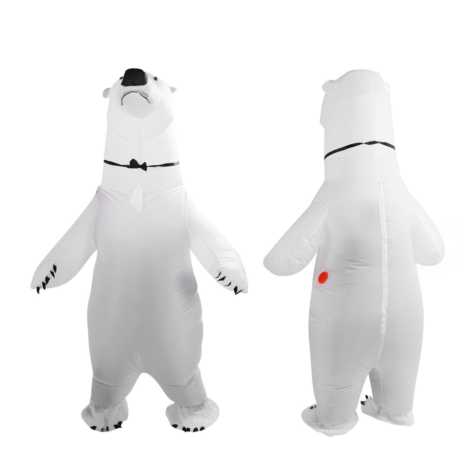 Inflatable Polar Bear Costume Reinforced Stitching Lightweight Reusable view 2
