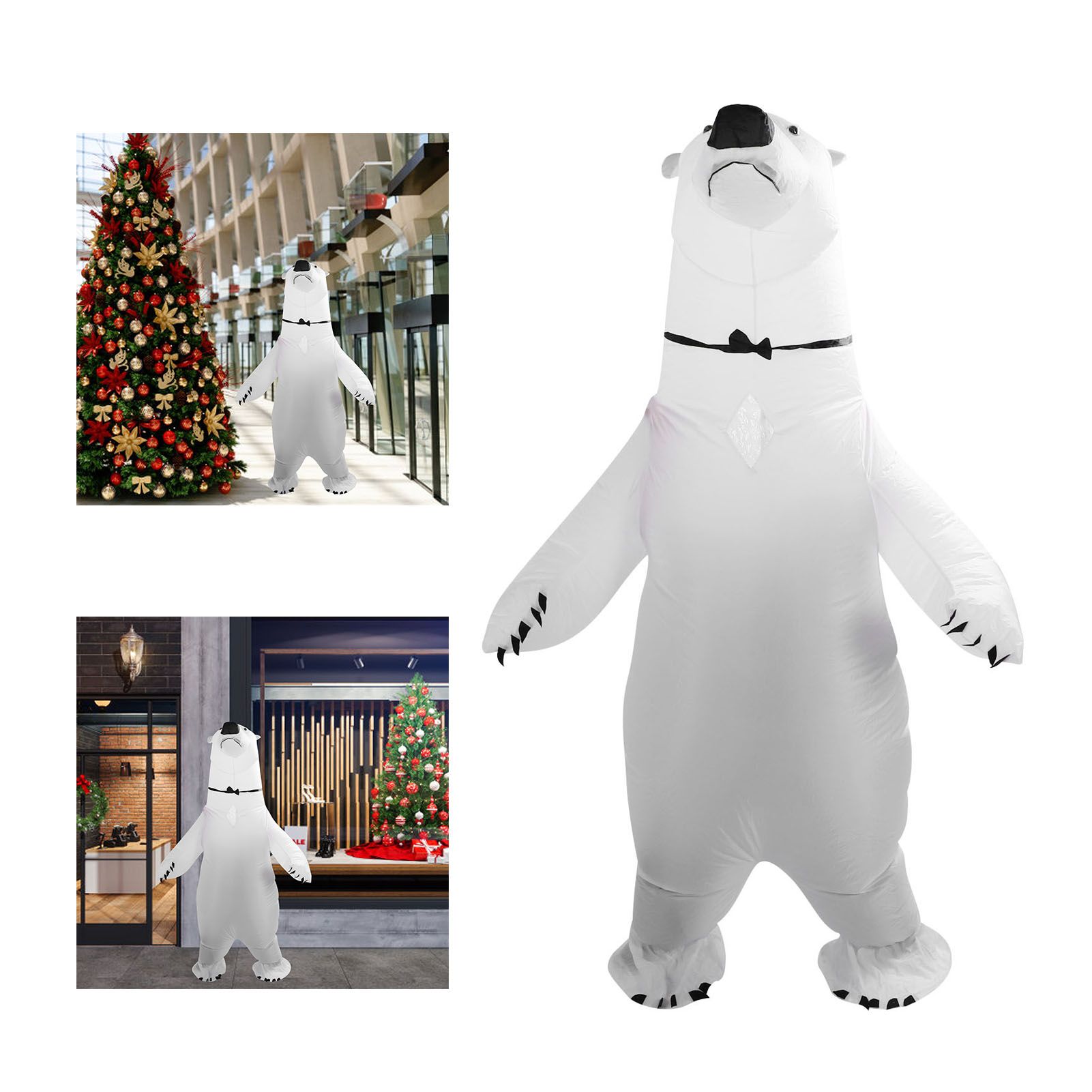 Inflatable Polar Bear Costume Reinforced Stitching Lightweight Reusable view 11