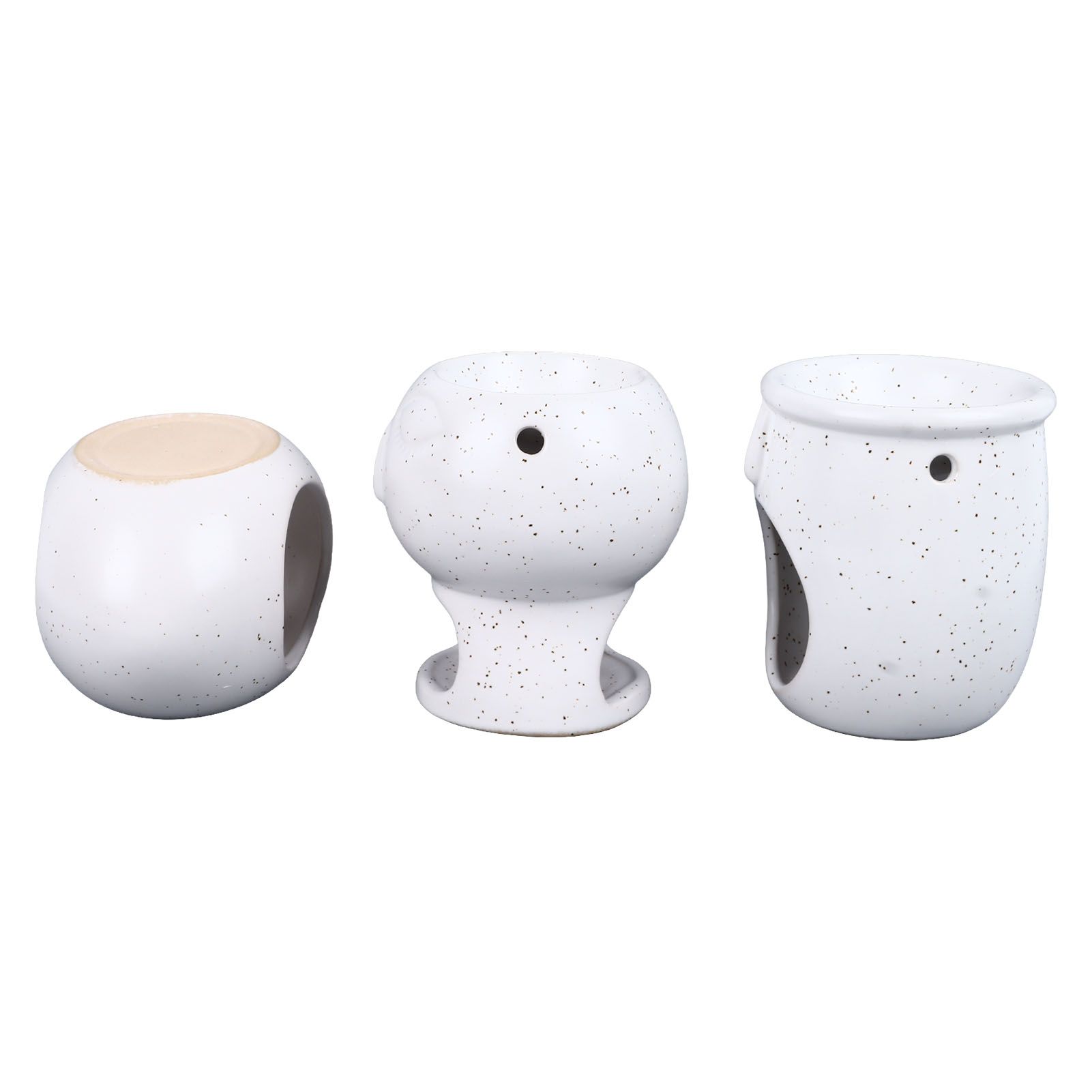 3Pcs Ceramic Tealight Candle Holder Oil Burner Wax Melt Oil Burner for Home view 4