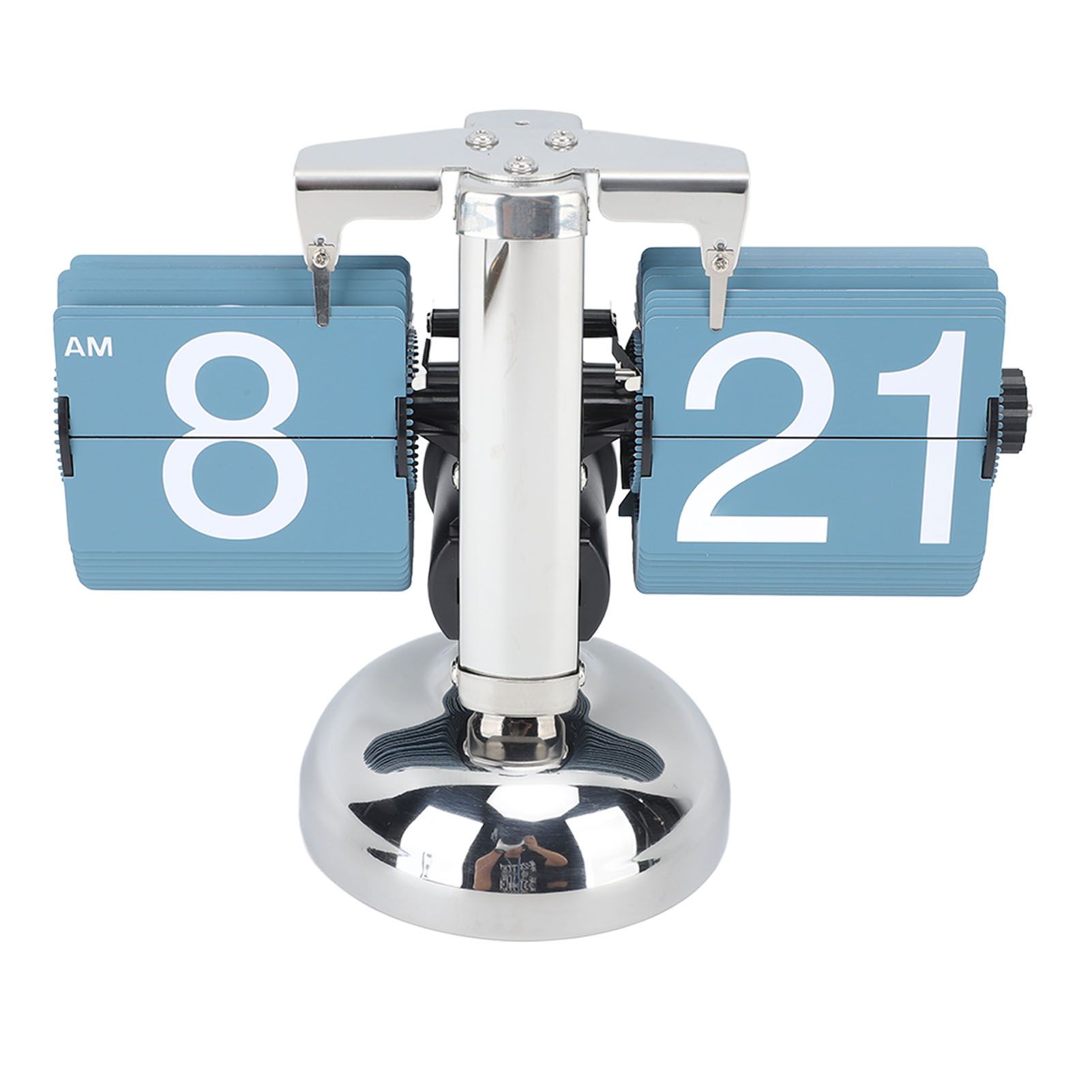 European Style Retro Digital Flip Down Clock 304 Stainless Steel Auto view 4