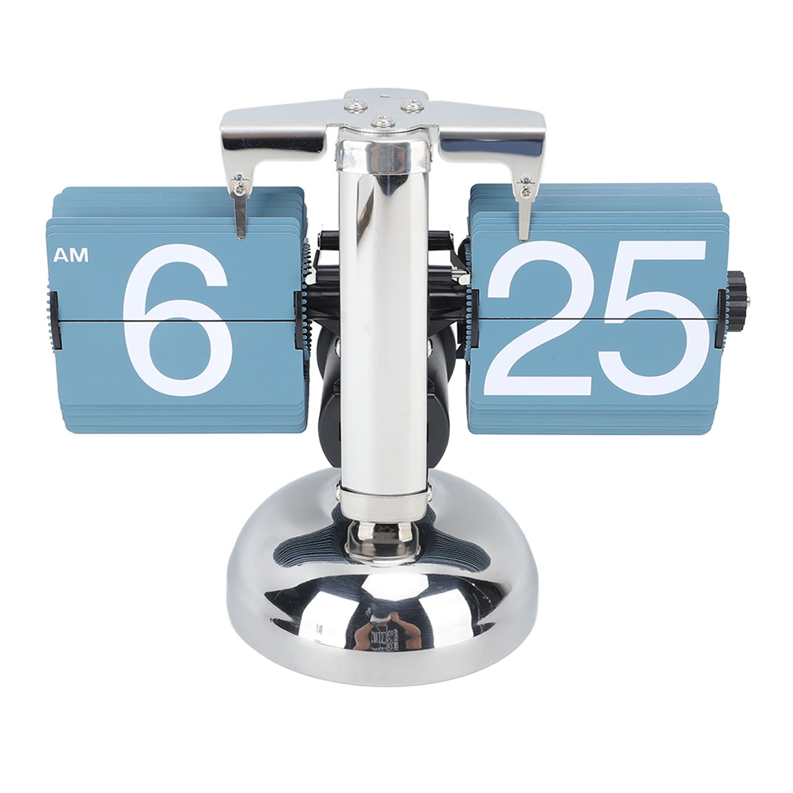 European Style Retro Digital Flip Down Clock 304 Stainless Steel Auto view 6