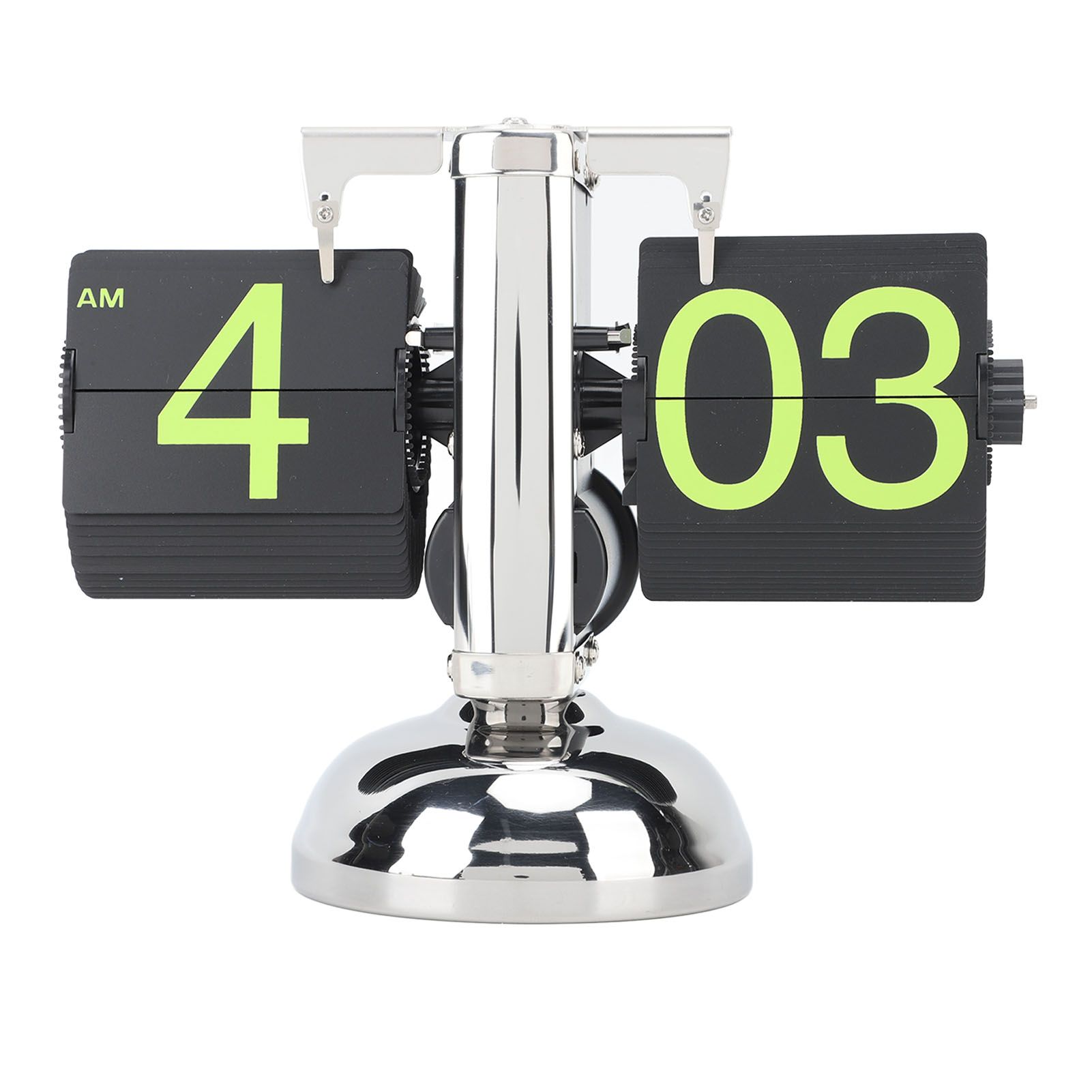 European Style Retro Digital Flip Down Clock 304 Stainless Steel Auto view 4