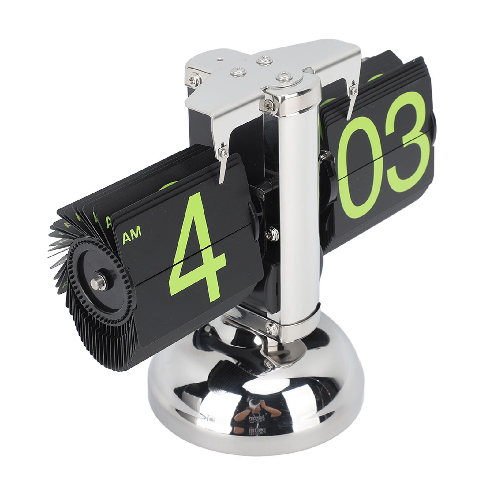 European Style Retro Digital Flip Down Clock 304 Stainless Steel Auto view 7