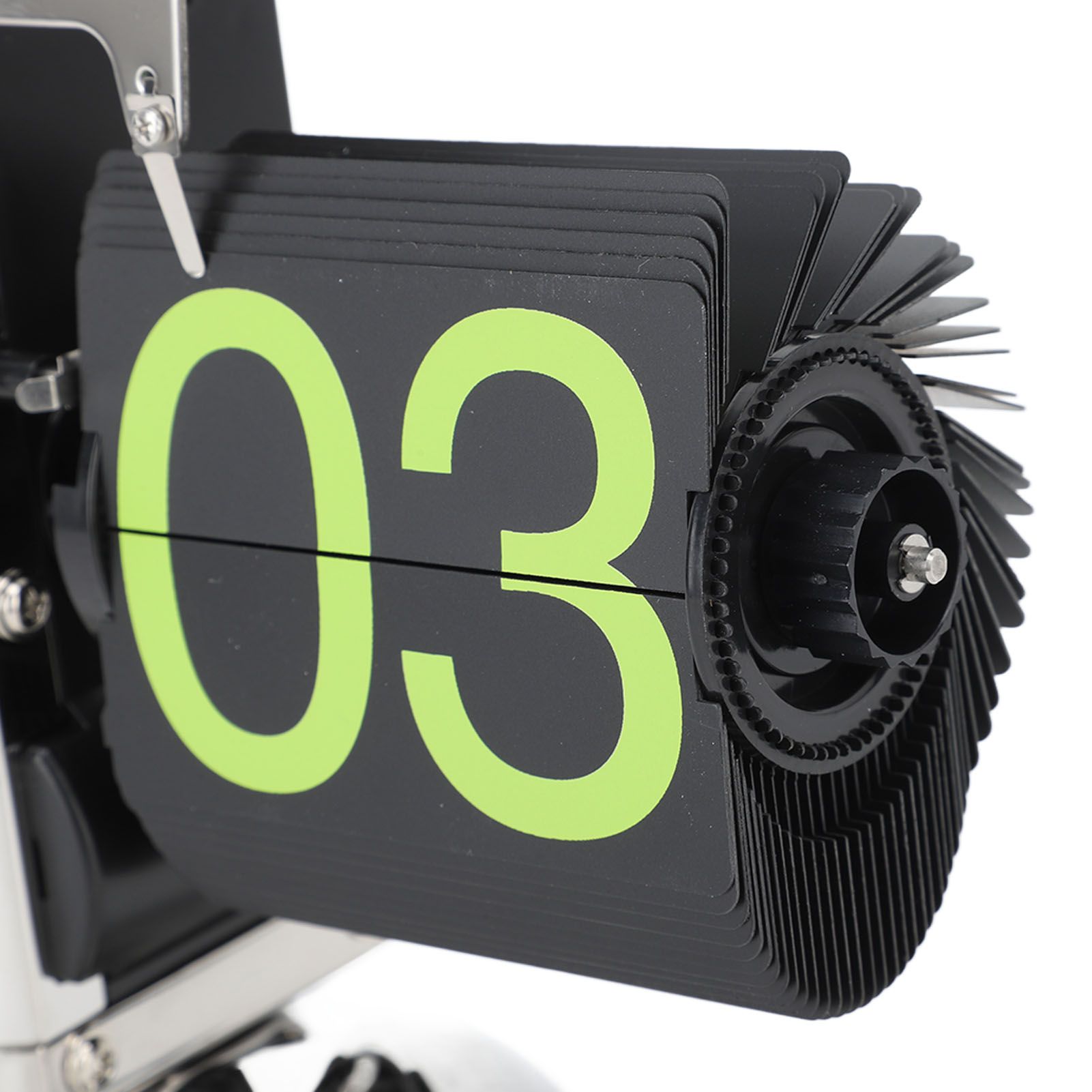 European Style Retro Digital Flip Down Clock 304 Stainless Steel Auto view 13