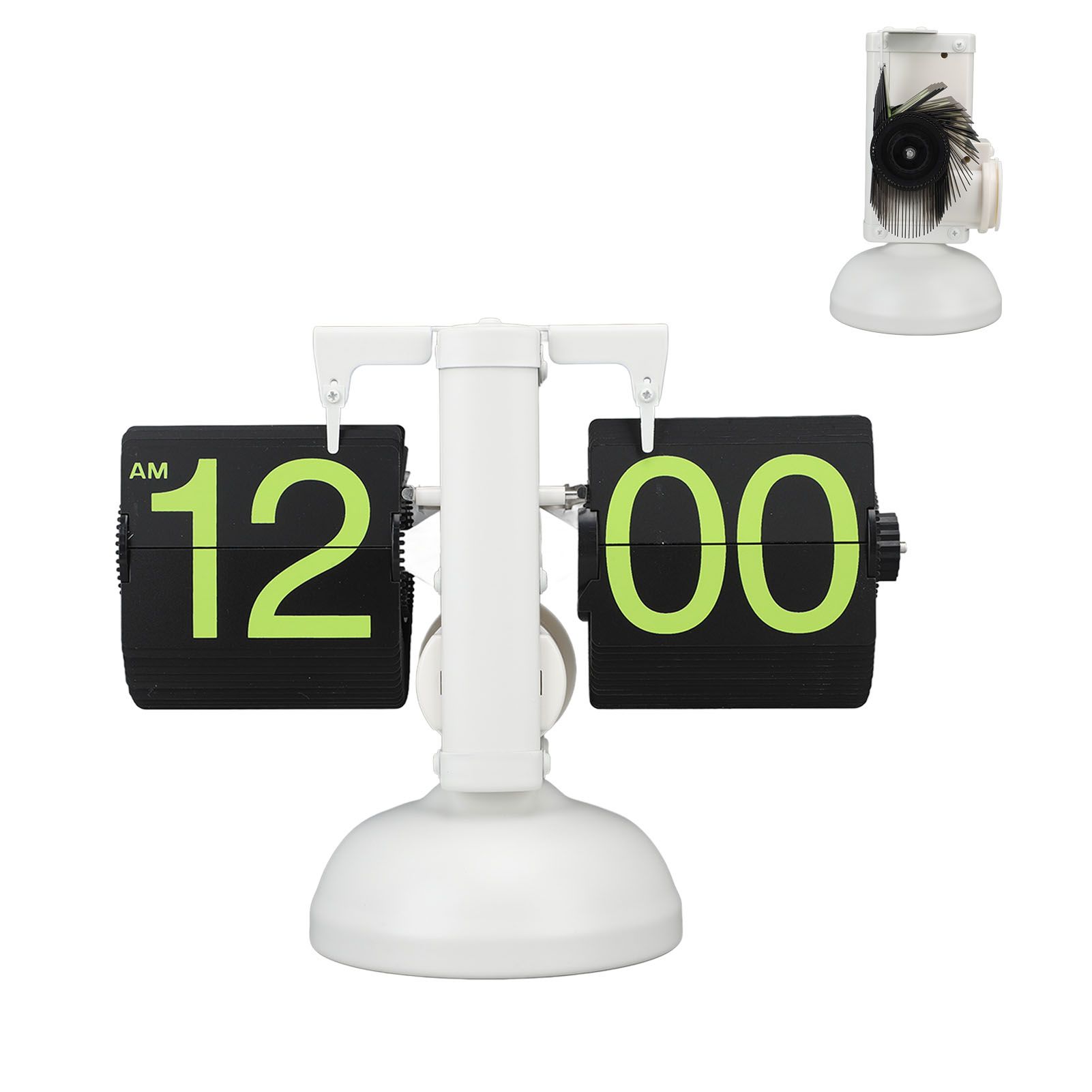 European Style Retro Digital Flip Down Clock 304 Stainless Steel Auto view 8