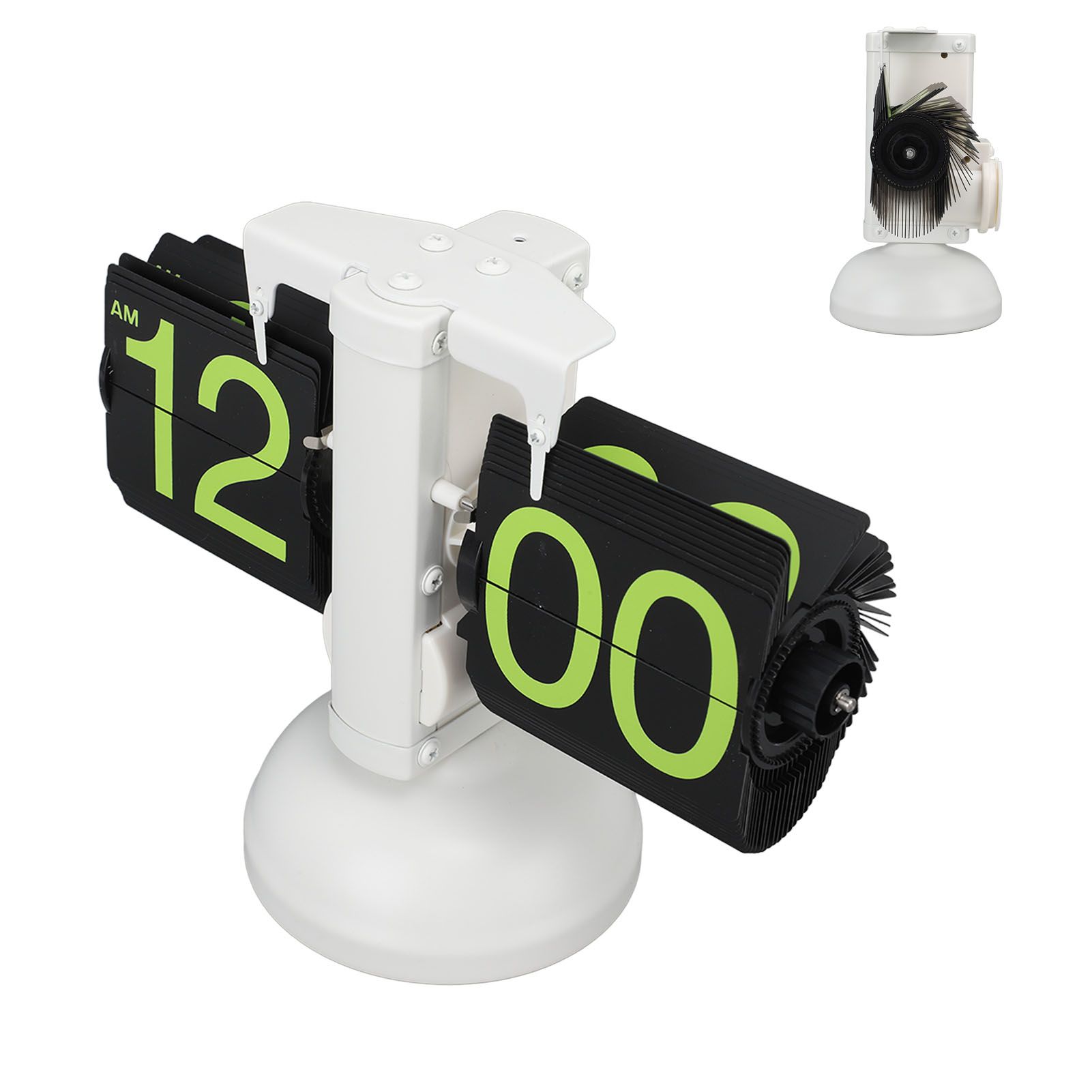 European Style Retro Digital Flip Down Clock 304 Stainless Steel Auto view 9