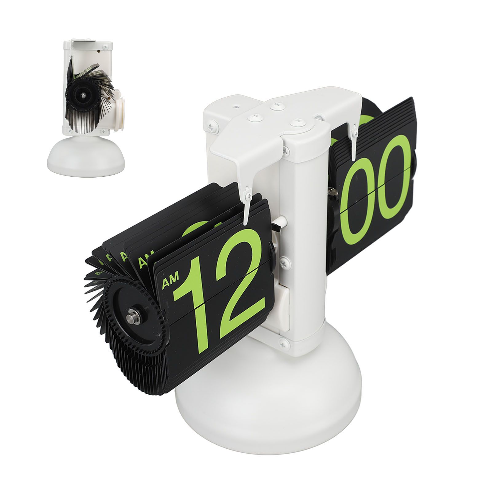 European Style Retro Digital Flip Down Clock 304 Stainless Steel Auto view 10