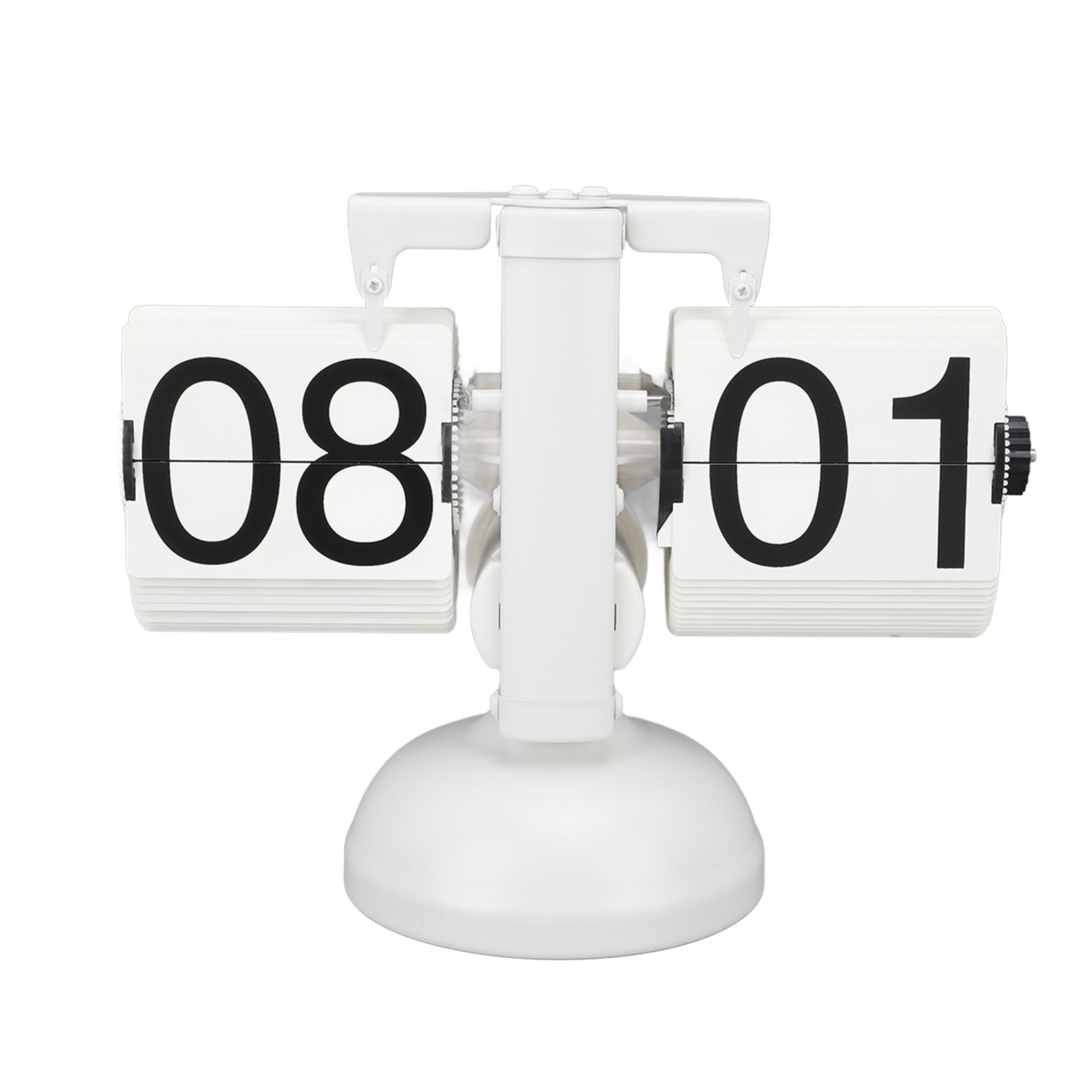 Flip Clock Large Number Battery Powered 304 Stainless Steel Tabletop Retro view 4