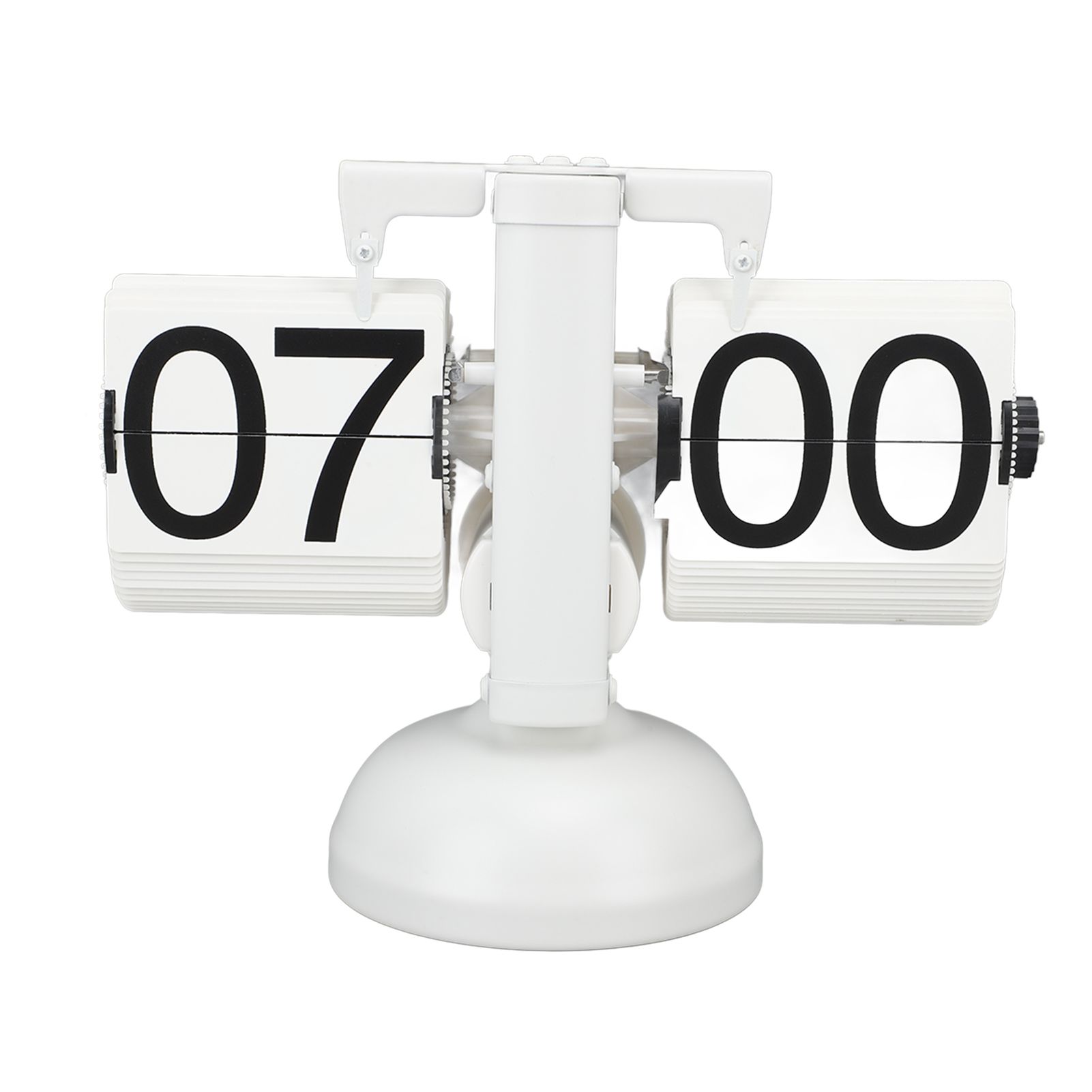 Flip Clock Large Number Battery Powered 304 Stainless Steel Tabletop Retro view 5