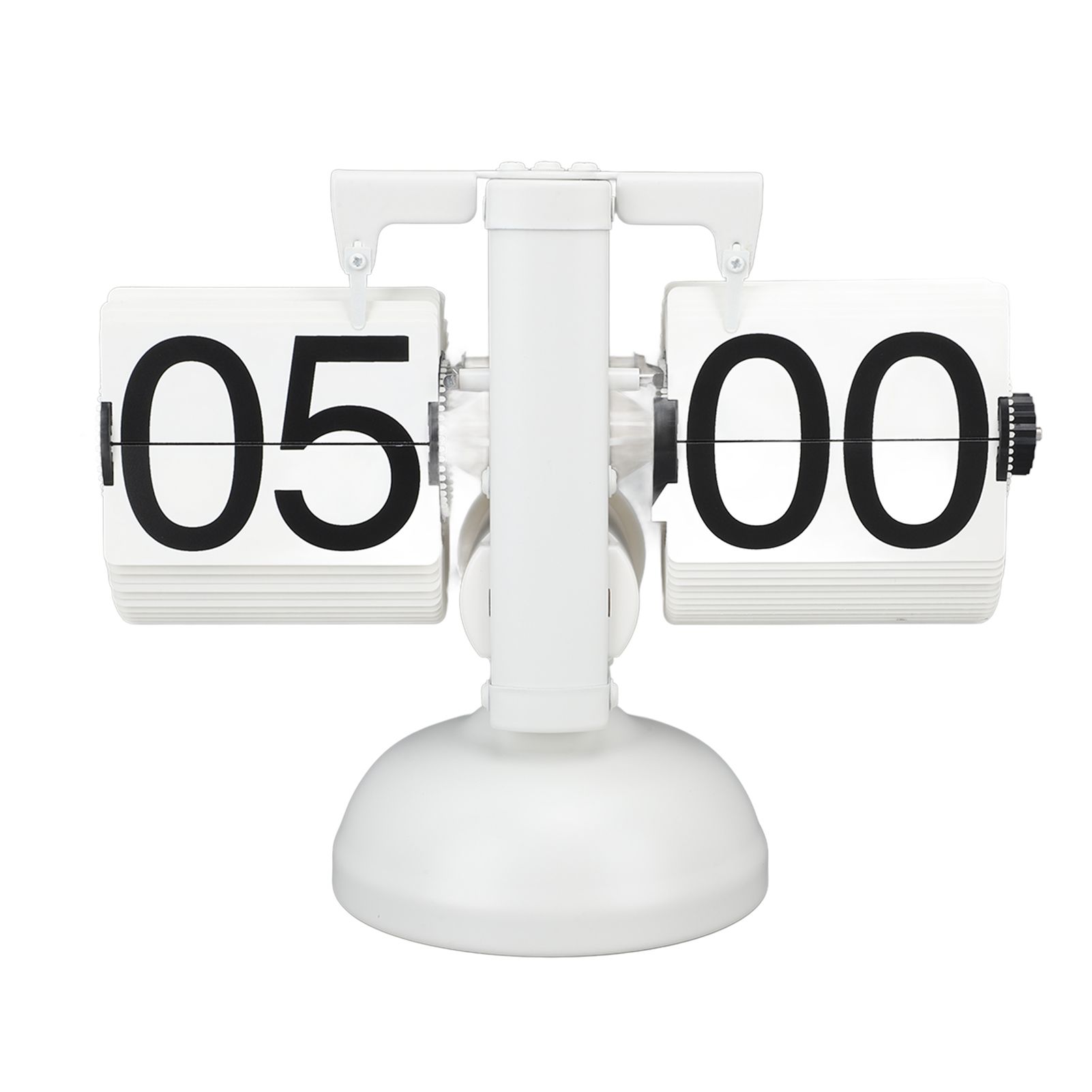 Flip Clock Large Number Battery Powered 304 Stainless Steel Tabletop Retro view 7