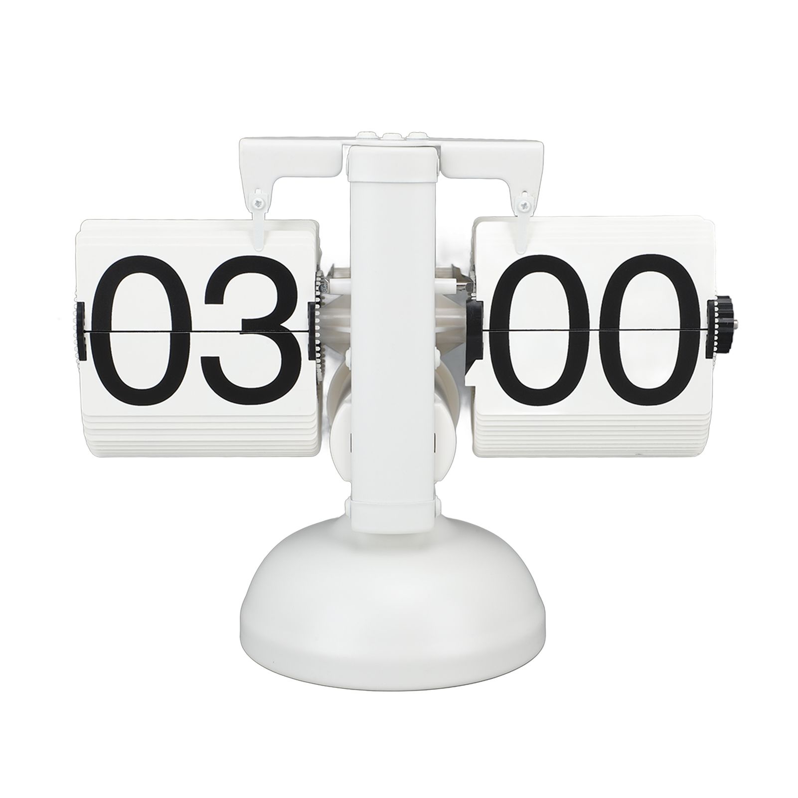 Flip Clock Large Number Battery Powered 304 Stainless Steel Tabletop Retro view 9