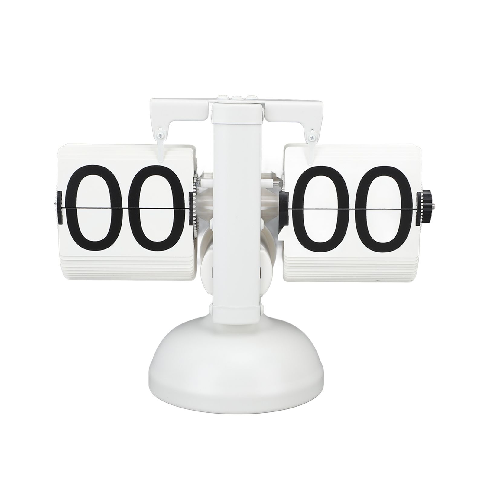 Flip Clock Large Number Battery Powered 304 Stainless Steel Tabletop Retro view 14