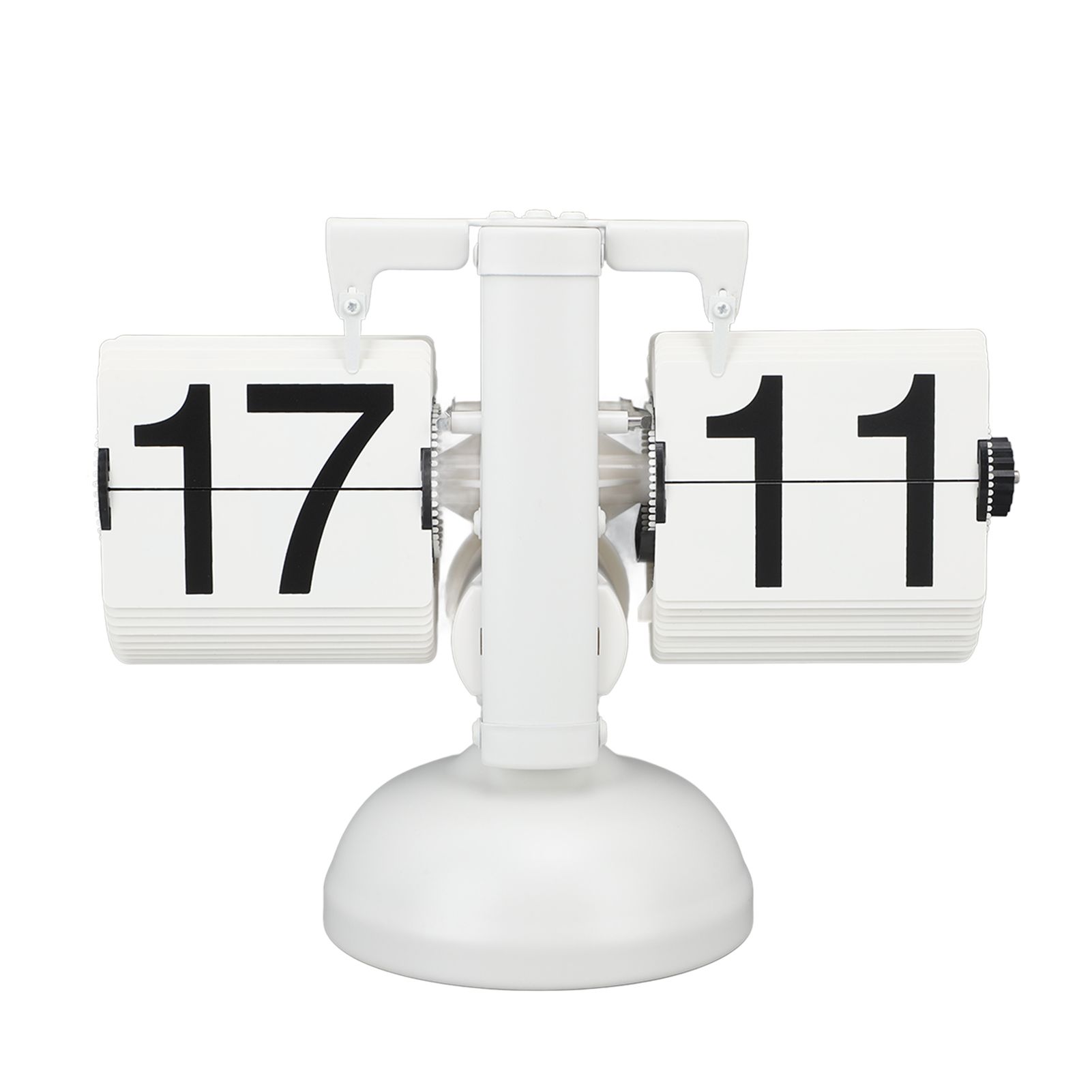 Flip Clock Large Number Battery Powered 304 Stainless Steel Tabletop Retro view 15