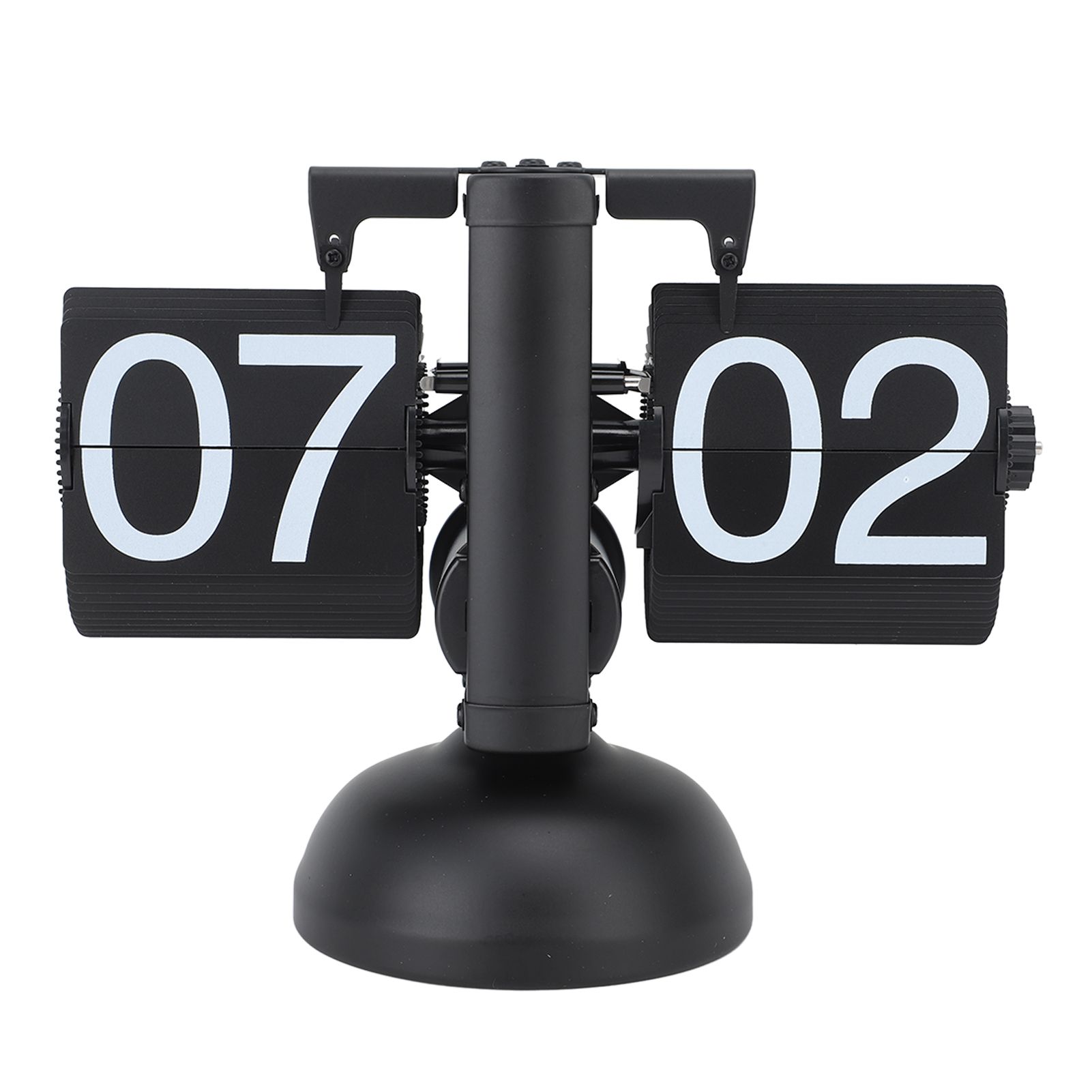 Flip Clock Large Number Battery Powered 304 Stainless Steel Tabletop Retro view 5