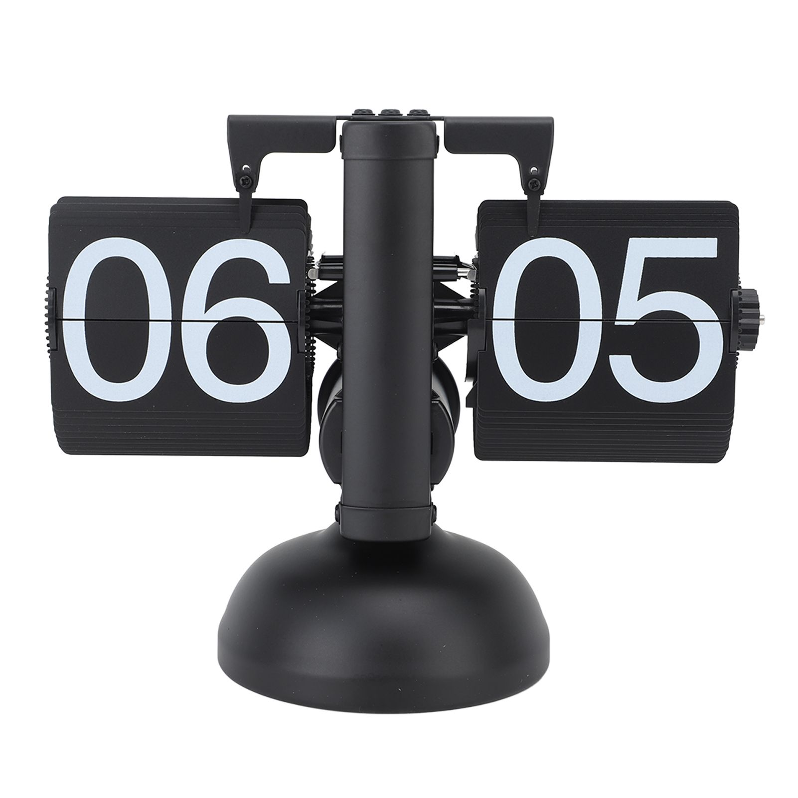Flip Clock Large Number Battery Powered 304 Stainless Steel Tabletop Retro view 6