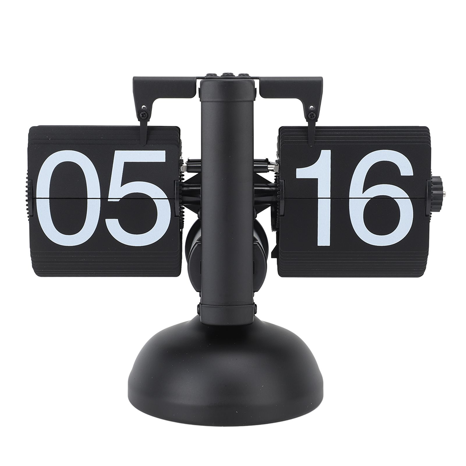 Flip Clock Large Number Battery Powered 304 Stainless Steel Tabletop Retro view 7