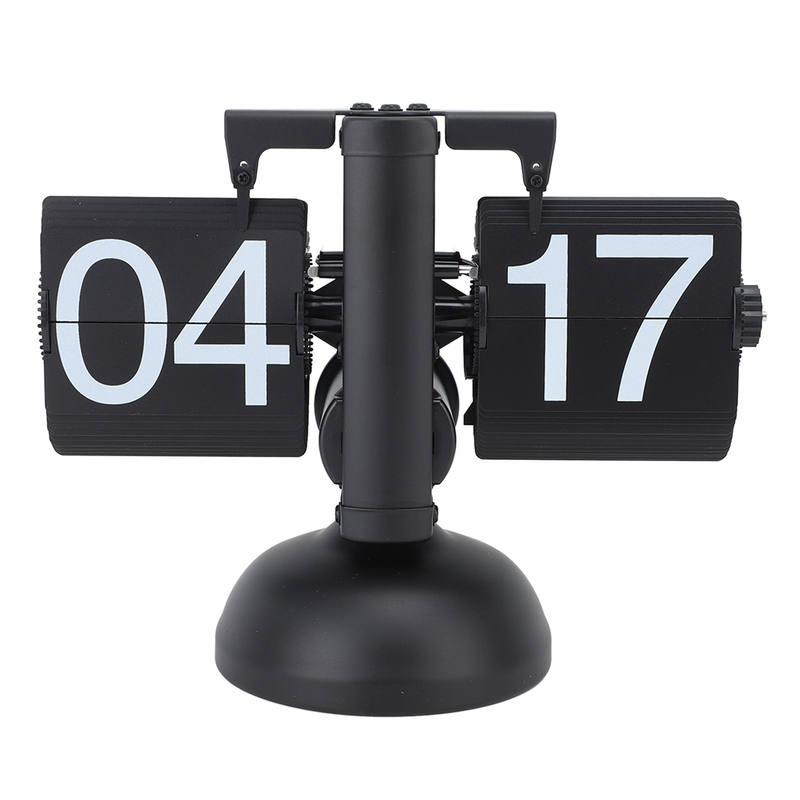 Flip Clock Large Number Battery Powered 304 Stainless Steel Tabletop Retro view 8