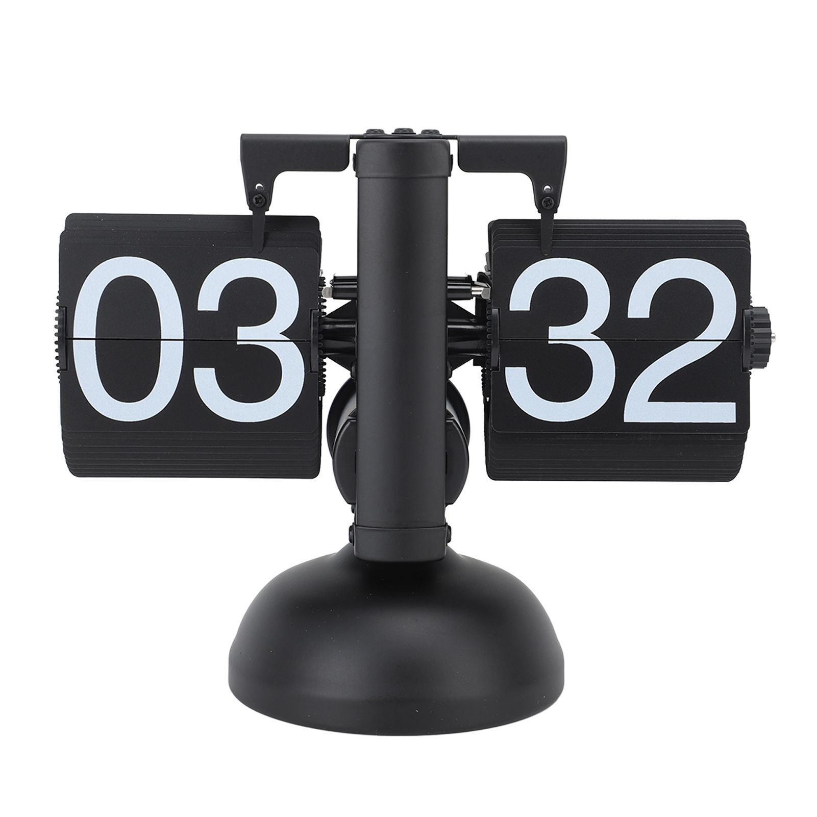 Flip Clock Large Number Battery Powered 304 Stainless Steel Tabletop Retro view 9