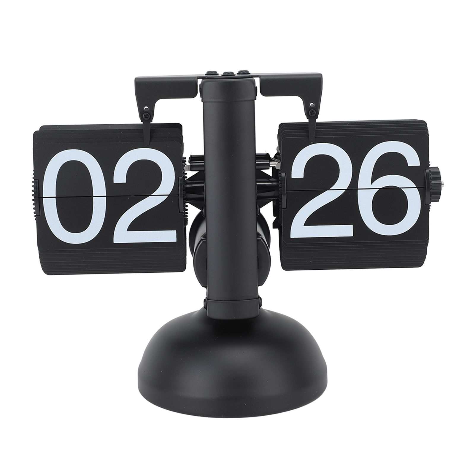 Flip Clock Large Number Battery Powered 304 Stainless Steel Tabletop Retro view 10