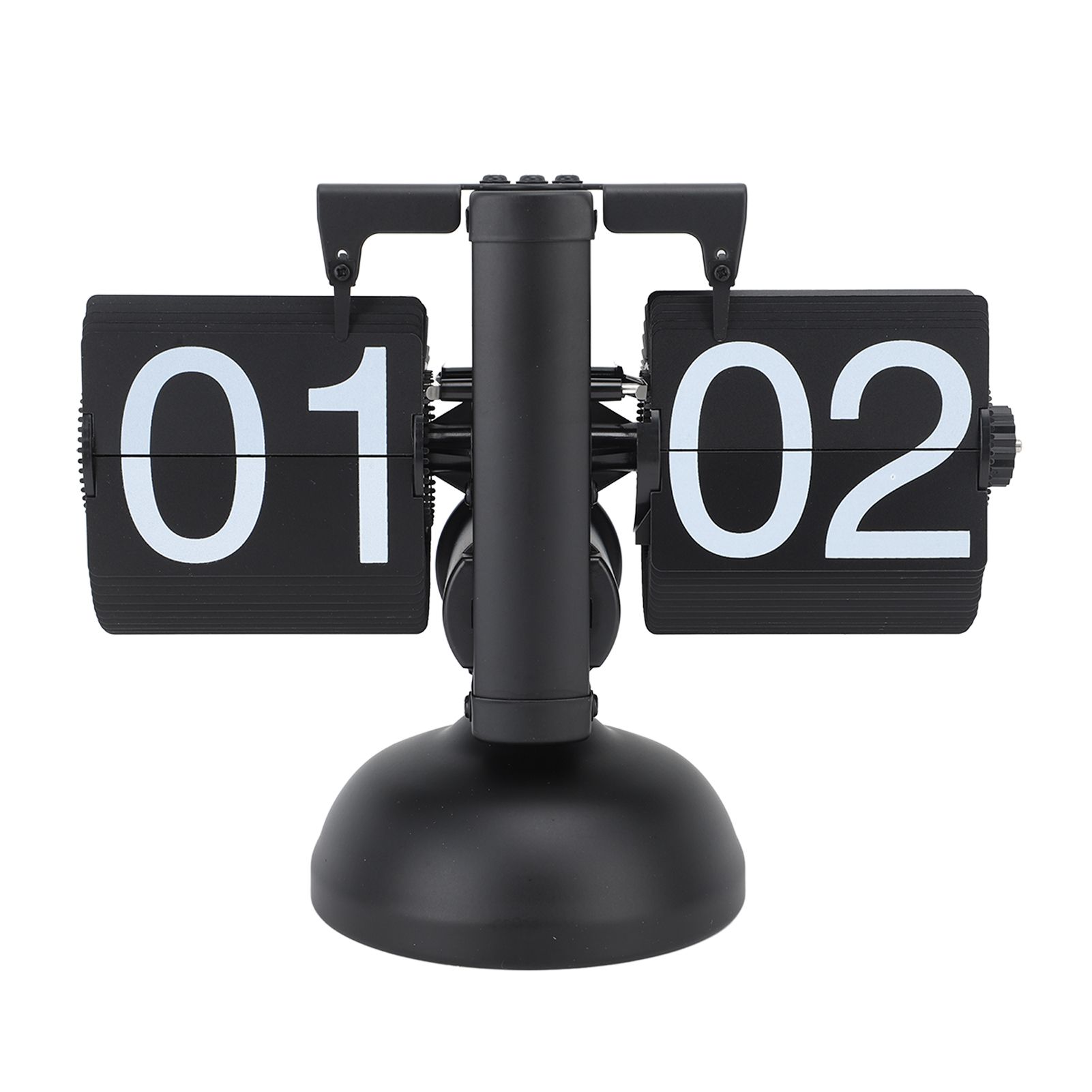 Flip Clock Large Number Battery Powered 304 Stainless Steel Tabletop Retro view 13