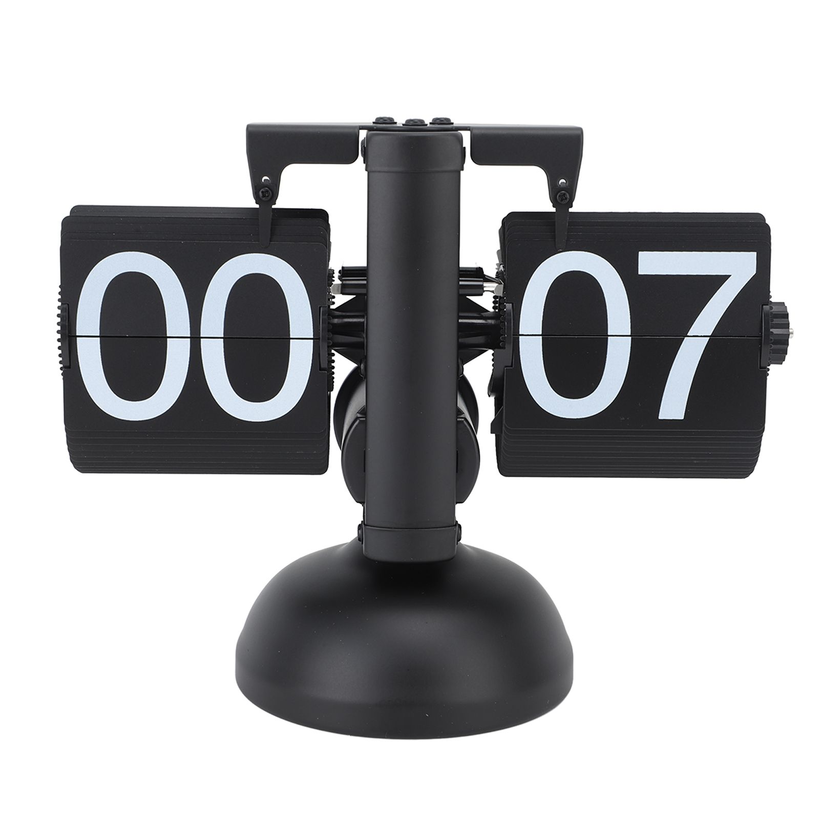 Flip Clock Large Number Battery Powered 304 Stainless Steel Tabletop Retro view 14