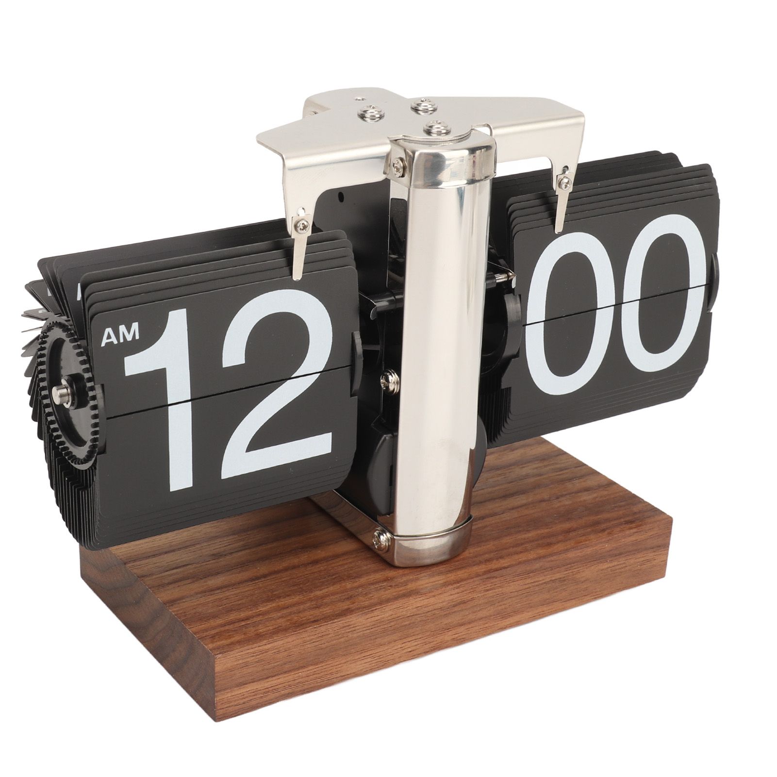 Digital Flip Down Clock Retro Automatic Turning Battery Operated Mechanical view 3