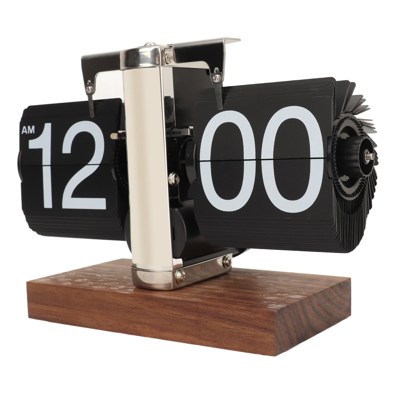 Digital Flip Down Clock Retro Automatic Turning Battery Operated Mechanical view 4