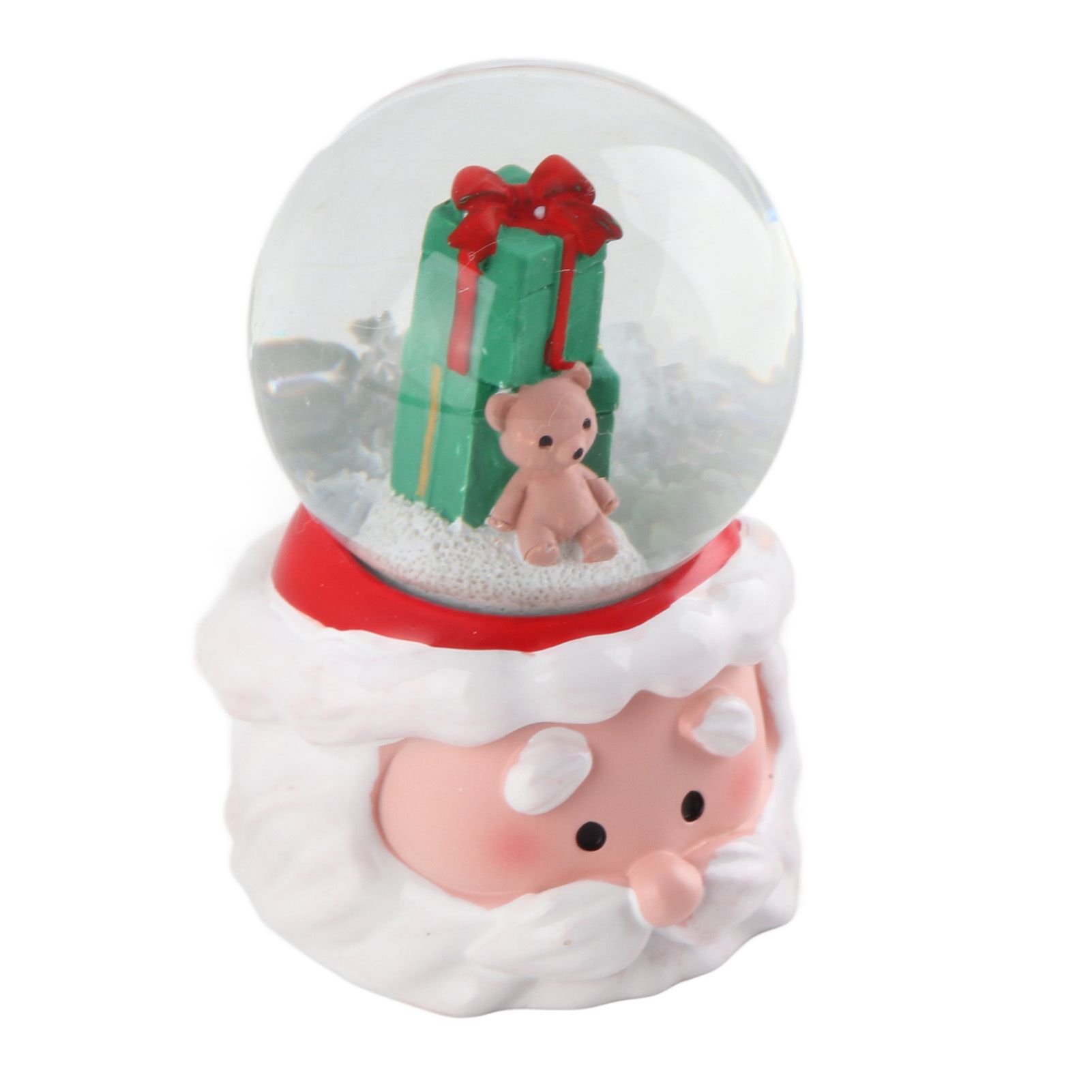 Lighted Christmas Crystal Ball Resin Cute Battery Powered Desktop Christmas view 2