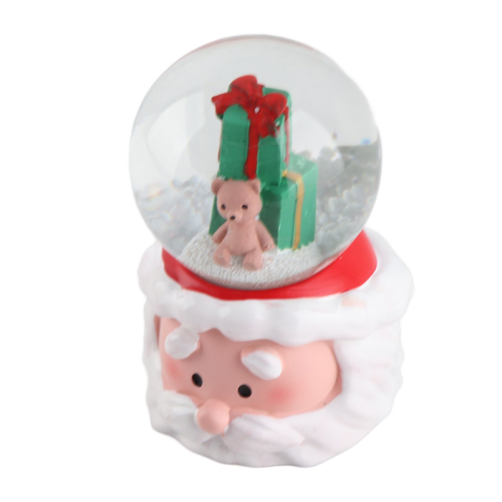 Lighted Christmas Crystal Ball Resin Cute Battery Powered Desktop Christmas view 3