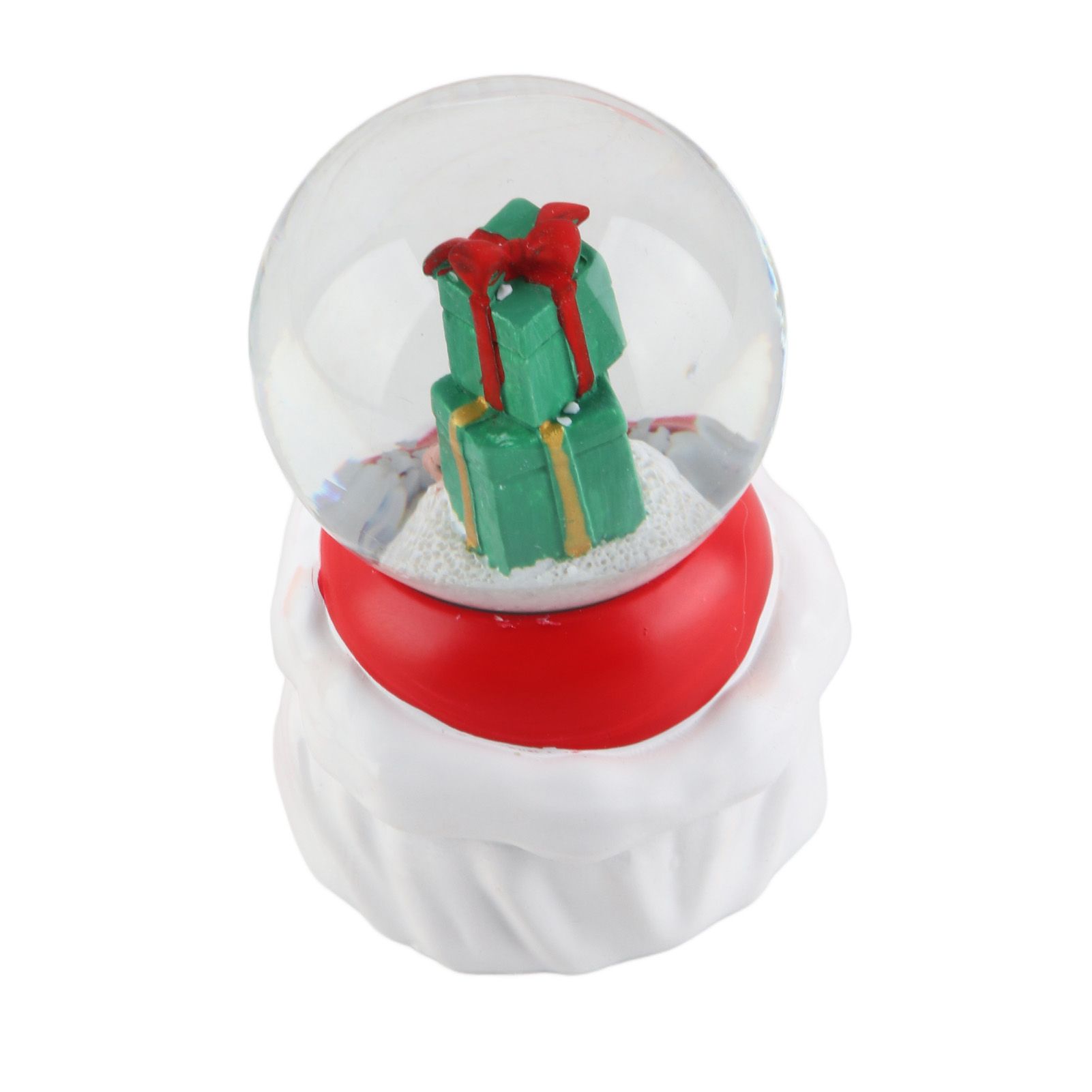 Lighted Christmas Crystal Ball Resin Cute Battery Powered Desktop Christmas view 5