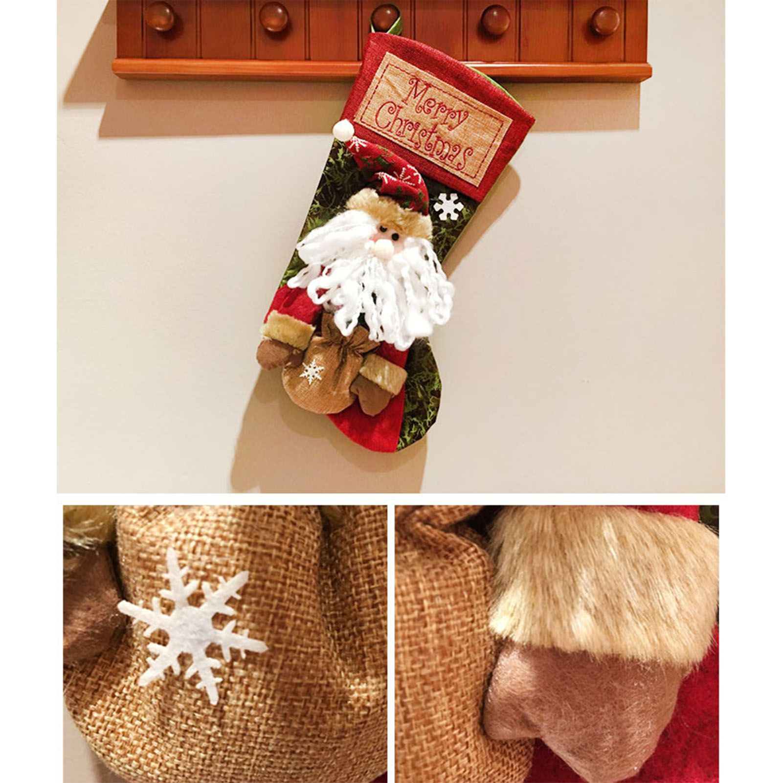 Christmas Stockings Exquisite Handcrafted Personalized Xmas Hanging Stocking view 6