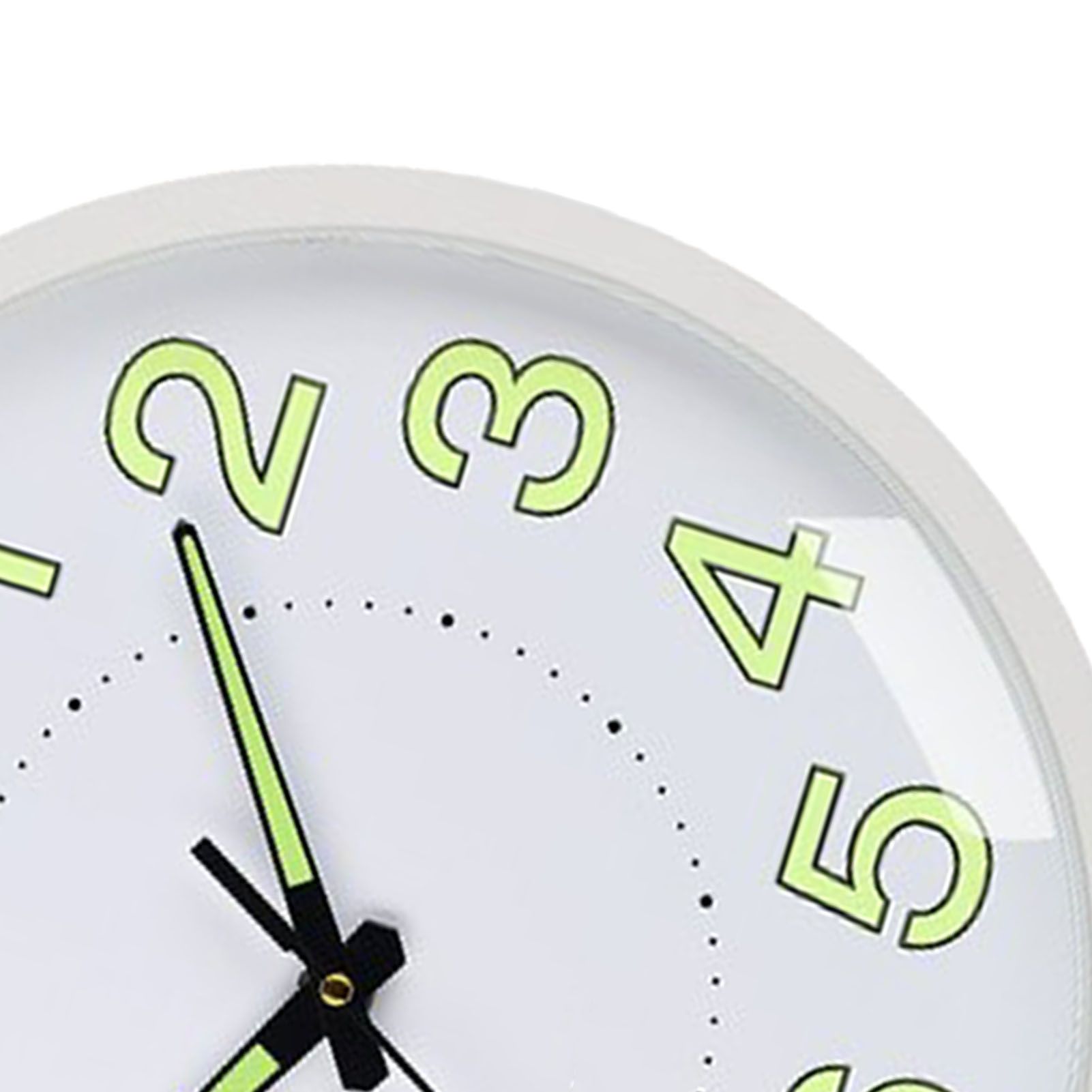 Silent Quartz Clock Plastic Wall Mounted Luminous Quiet for Living Room view 7
