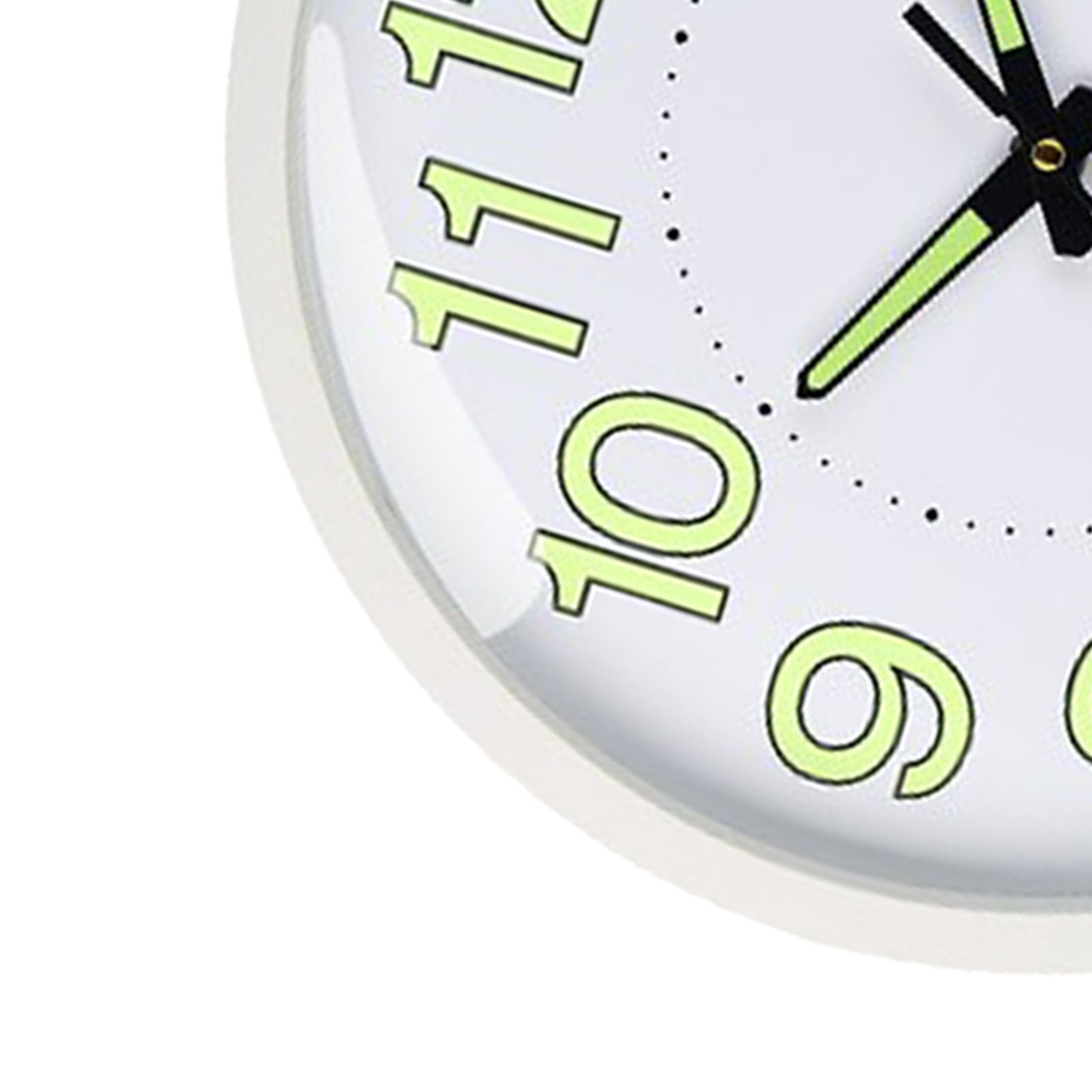 Silent Quartz Clock Plastic Wall Mounted Luminous Quiet for Living Room view 9